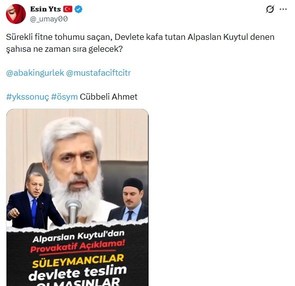 Alparslan ve Semra Kuytul'un Sosyal Medya Paylaşımlarına Tepkiler Yağdı