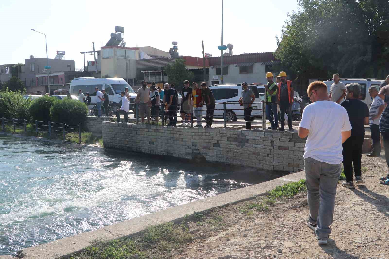 Adana'da sulama kanalında kaybolan şahıs için arama çalışmaları devam ediyor