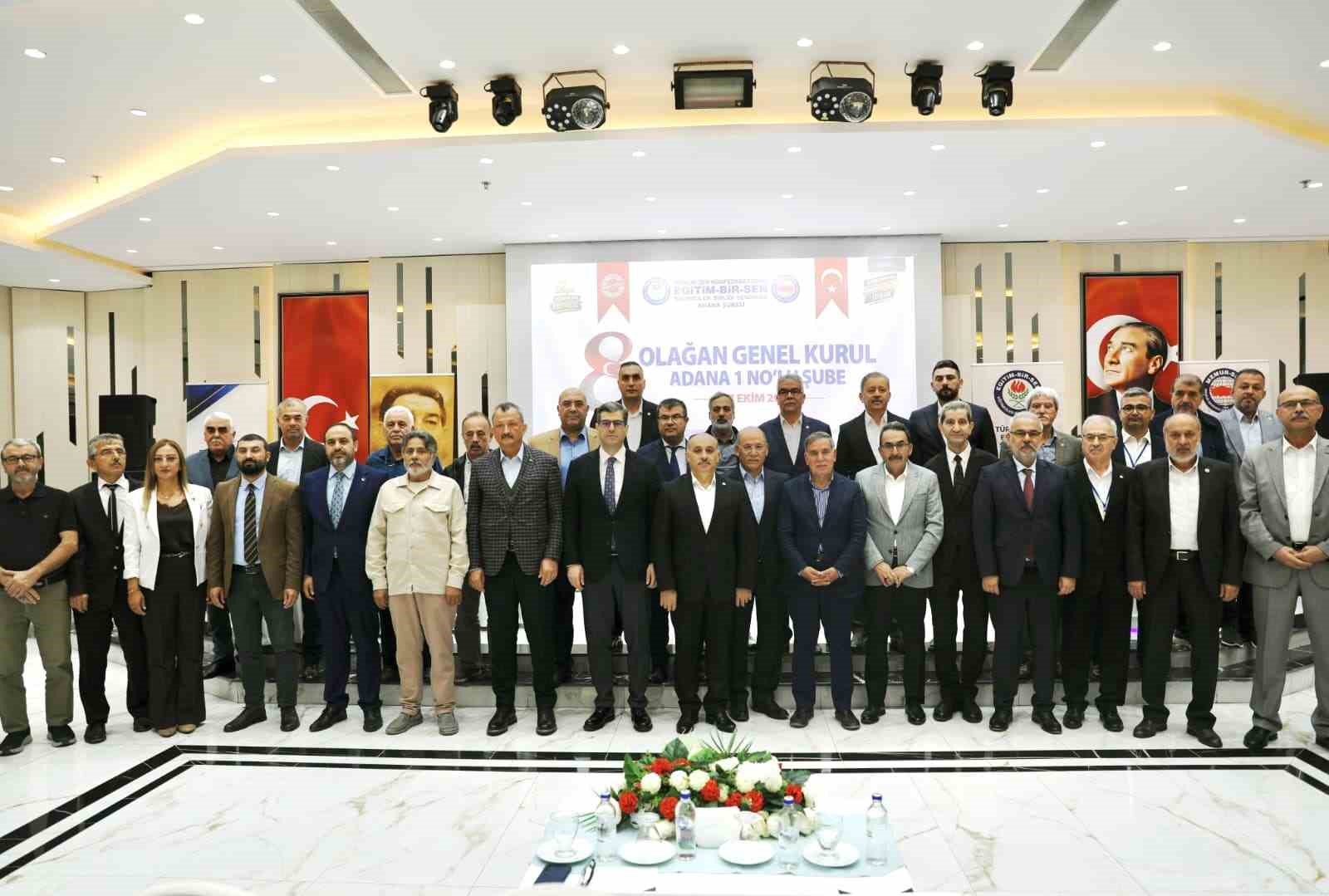 Sarıgeçili, Eğitim-Bir-Sen Adana Şubesi Başkanlığını Yeniden Kazandı