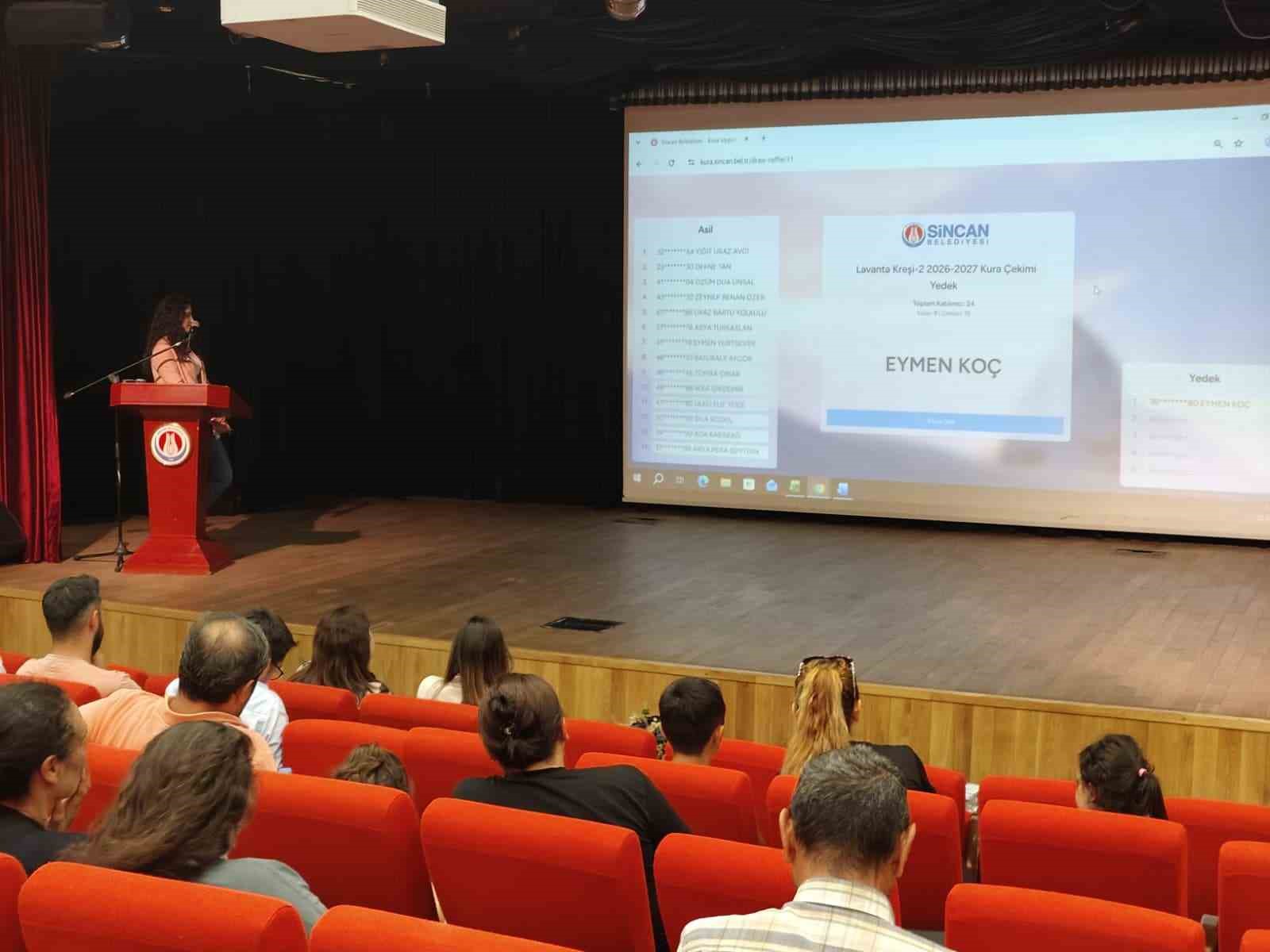 Sincan'da Kreş Öğrencileri Kura ile Belirlendi