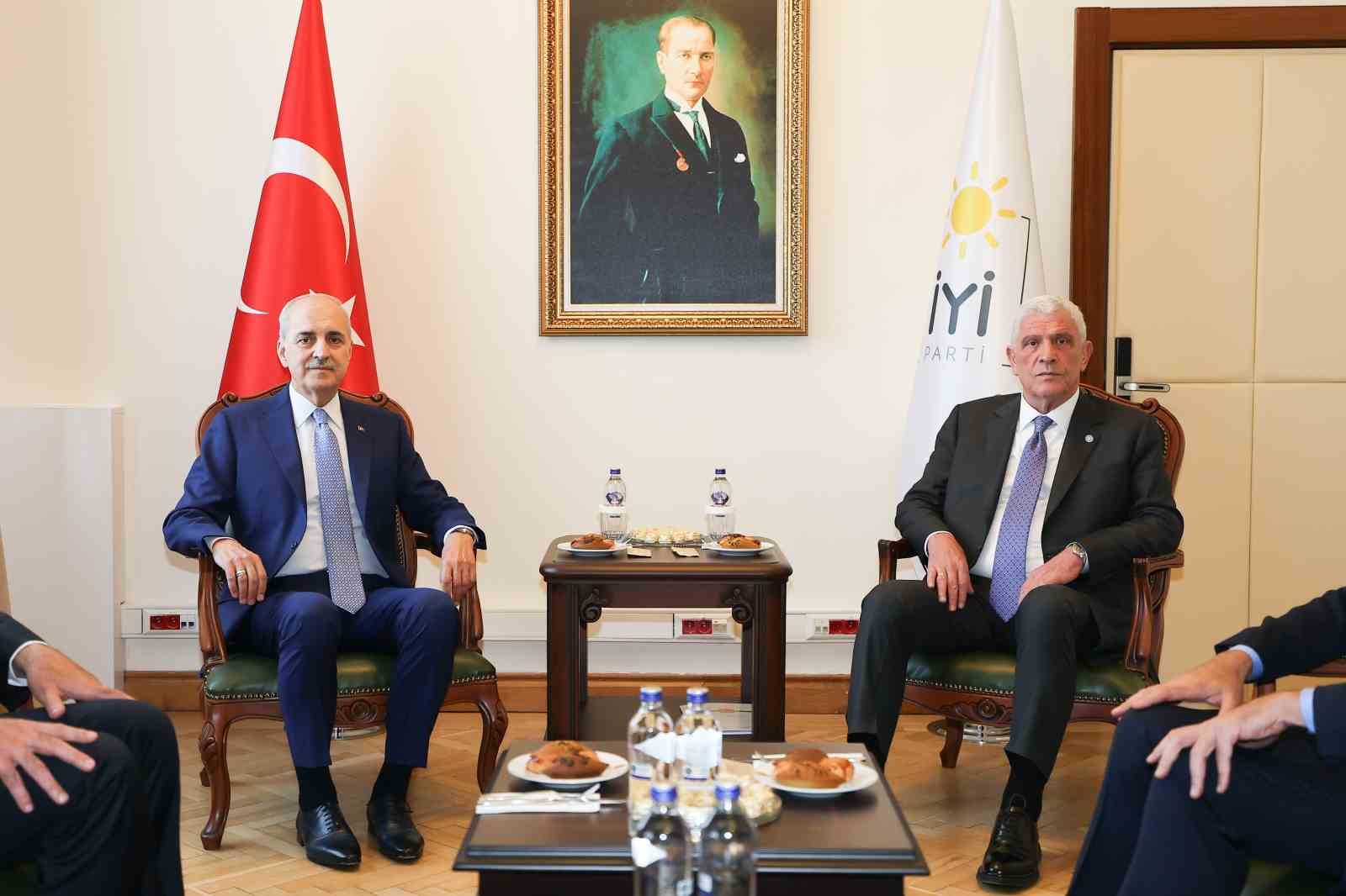 TBMM Başkanı Kurtulmuş, İYİ Parti'yi Ziyaret Etti