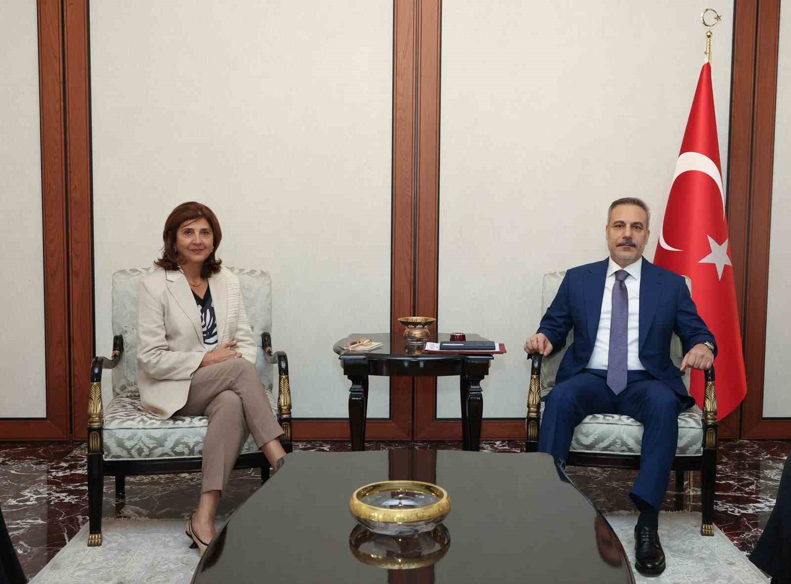 Bakan Fidan, Kıbrıs Meselesi Üzerine BM Temsilcisi Cuellar ile Görüştü