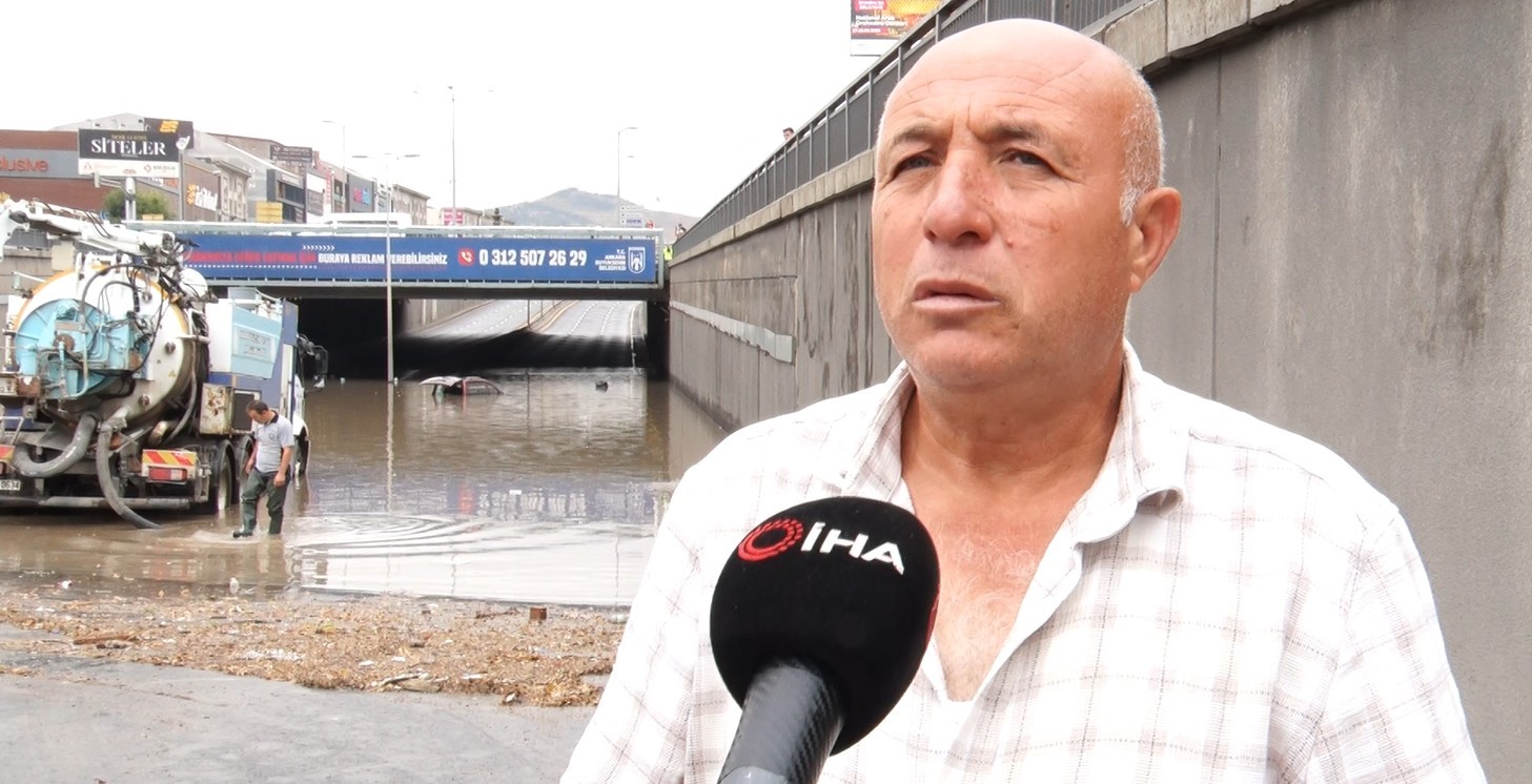 Ankara'da Sel Sularına Kapılan Adamın İsyanı: "Aracım Kullanılamaz Hale Geldi"