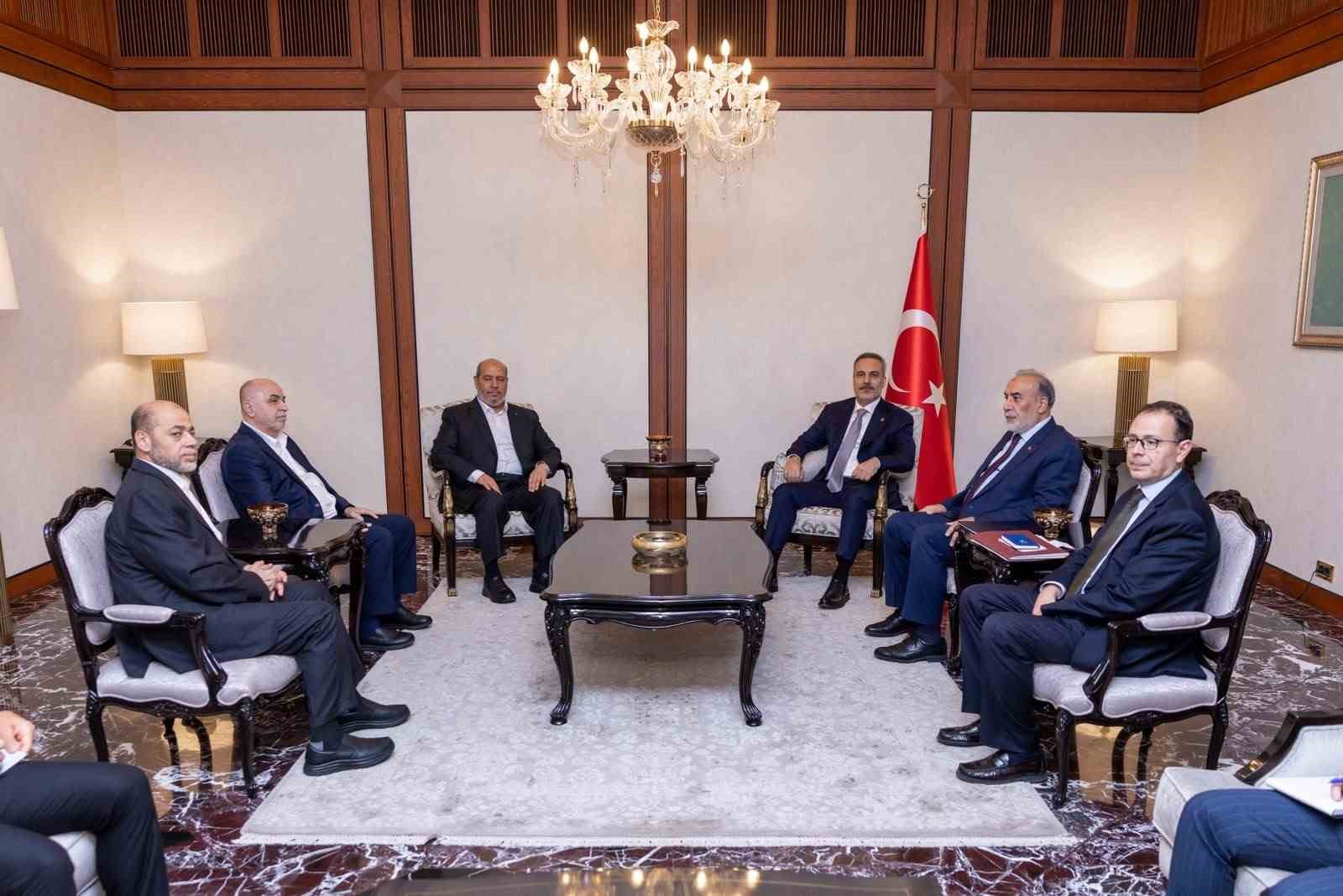 Bakan Fidan, Hamas Lideri Halil Hayye'yi Ağırladı