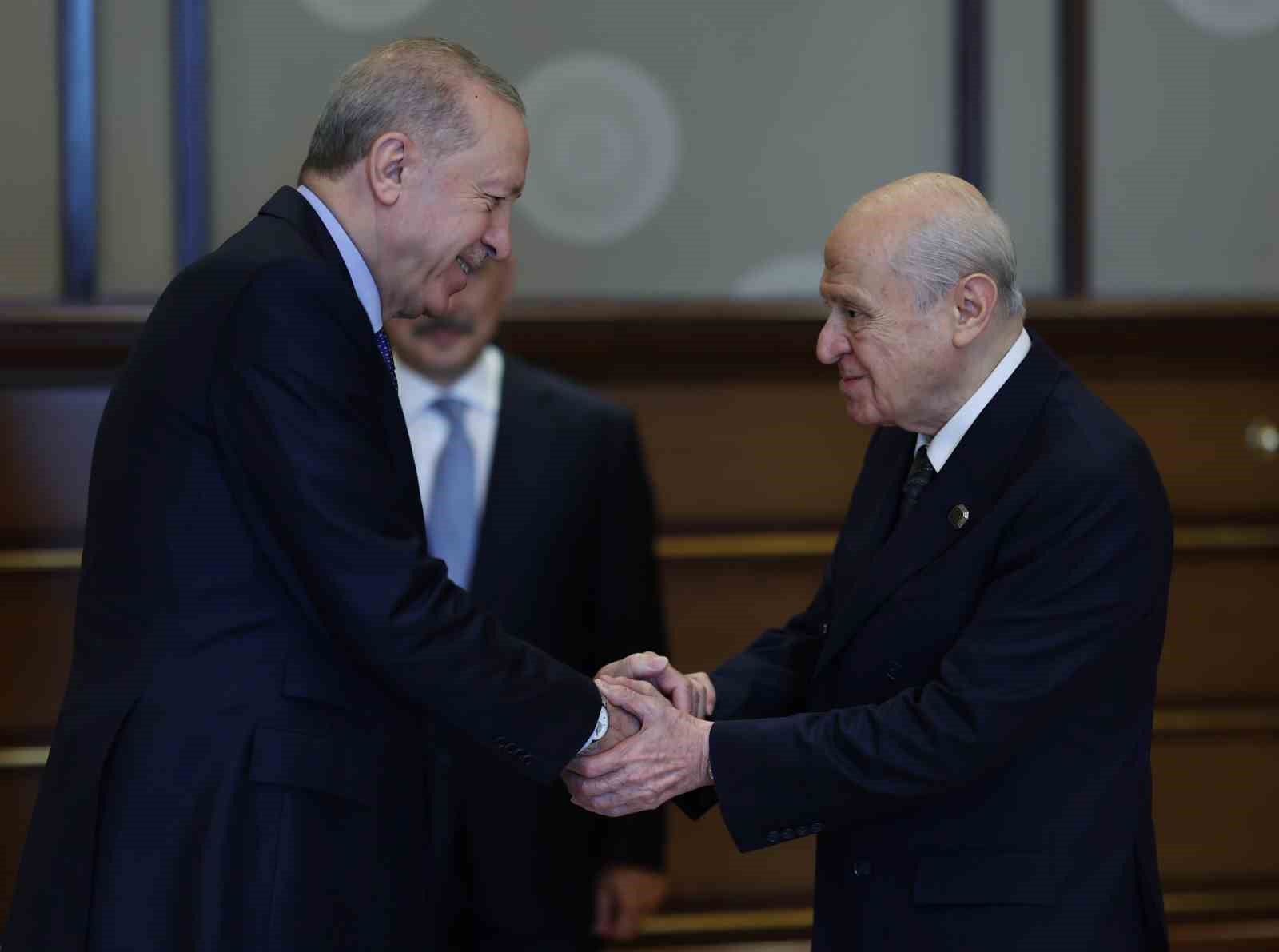 Erdoğan ve Bahçeli, Külliye'de Bir Araya Geldi