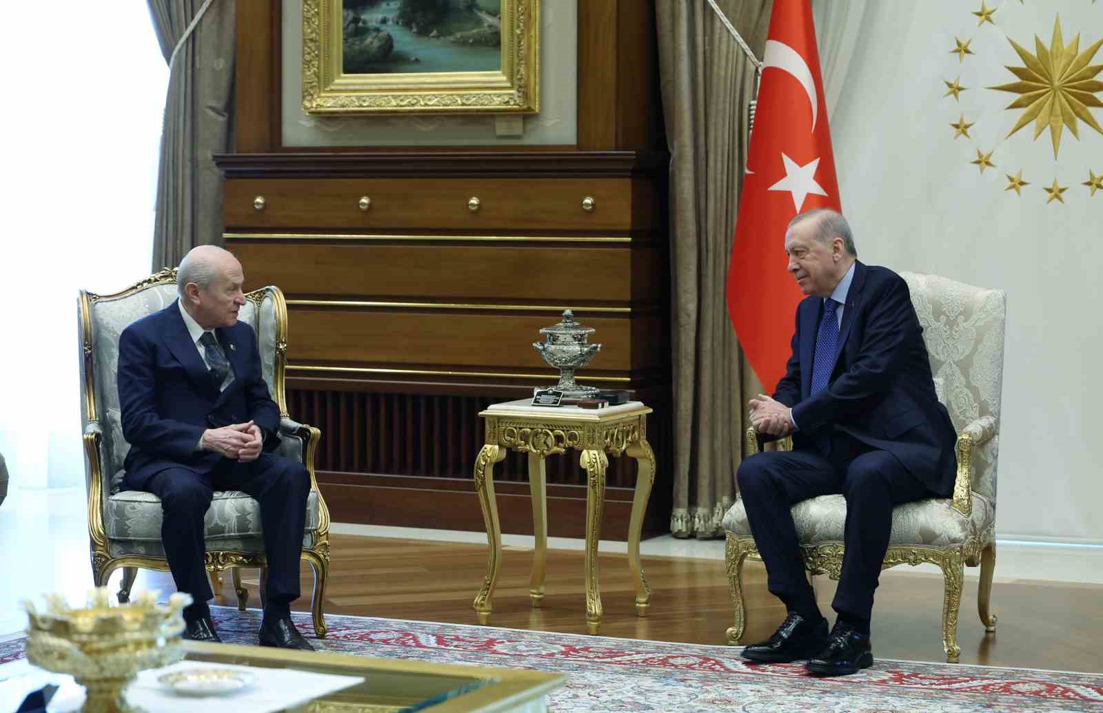 Cumhurbaşkanı Erdoğan, MHP Lideri Bahçeli ile Görüştü