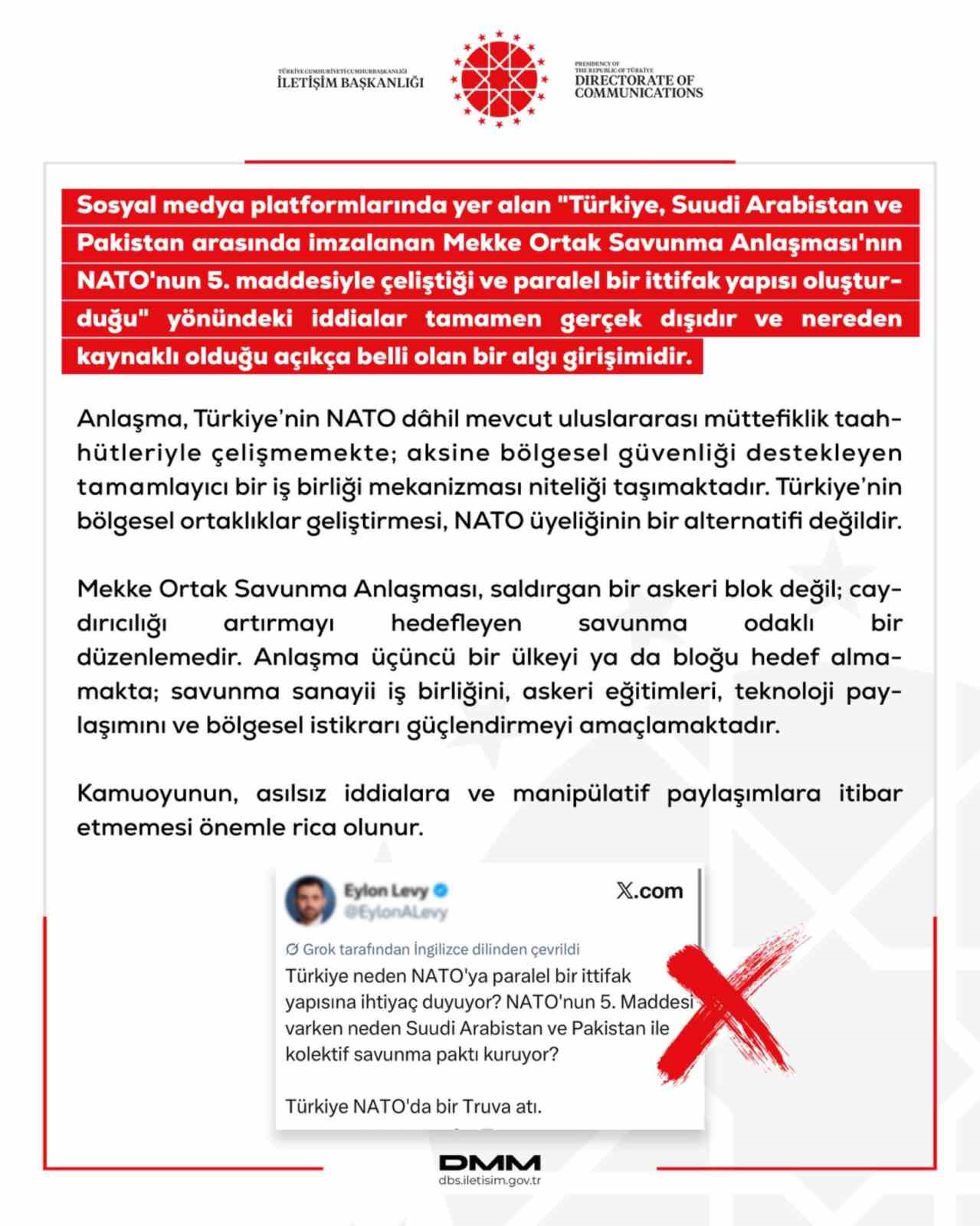 Mekke Ortak Savunma Anlaşması'nın Gerçekleri: DMM Açıklama Yaptı