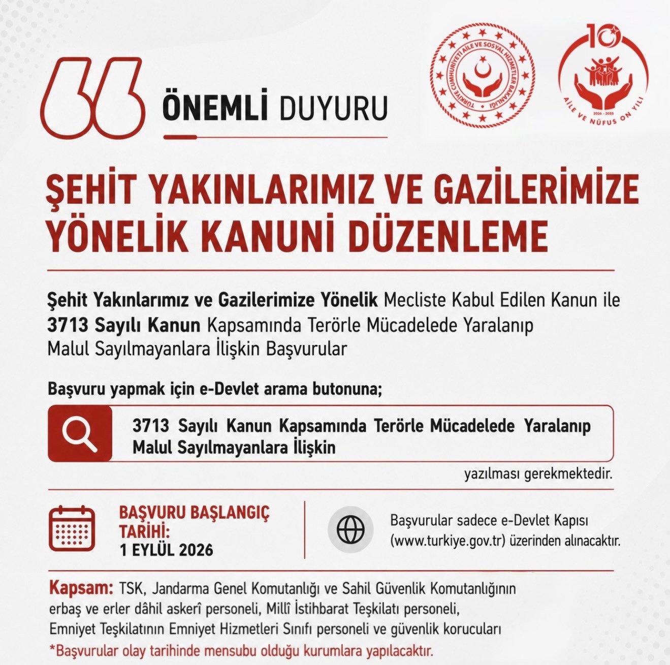 Bakan Göktaş, Terörle Mücadelede Yaralananlar İçin Başvuru Sürecini Duyurdu