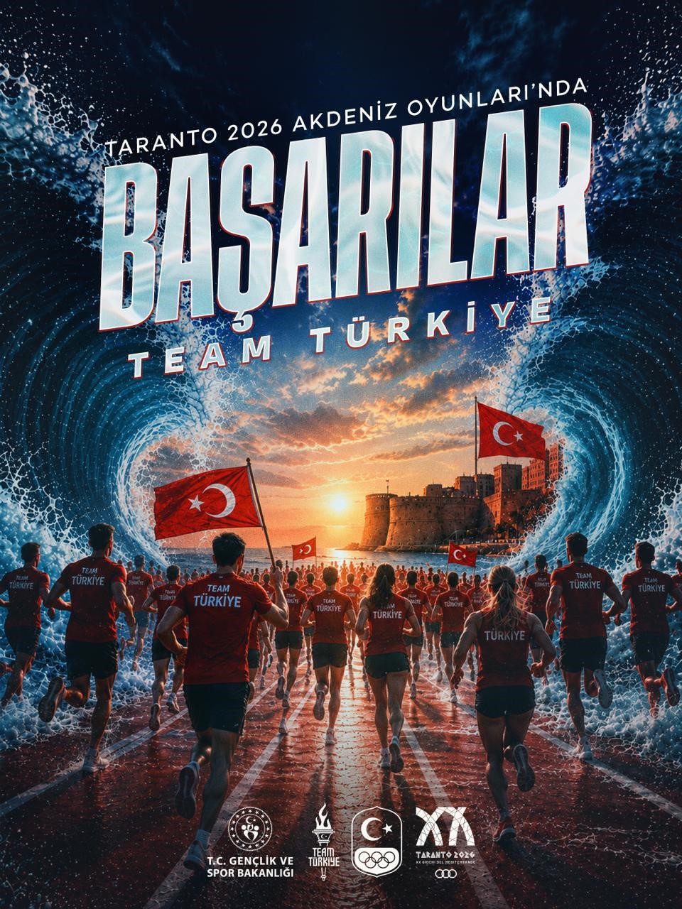 Bakan Bak, Akdeniz Oyunları'nda mücadele edecek sporculara başarı dileklerini iletti