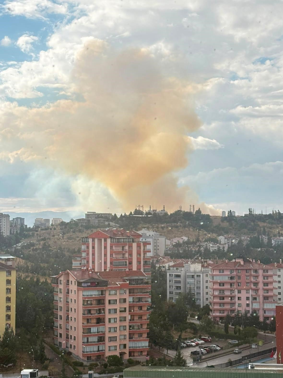 Etimesgut'ta Otluk Alanda Yangın Paniği