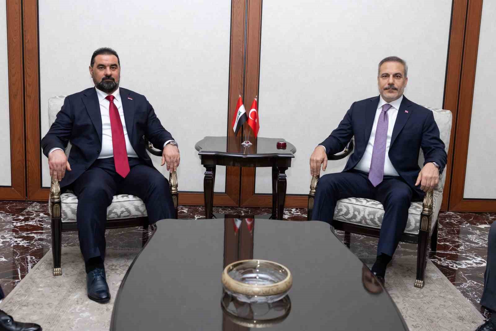 Hakan Fidan, Irak'ın Temsilciler Meclisi Başkanı Halbusi ile Ankara'da Buluştu