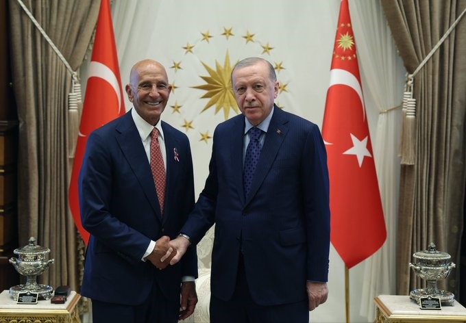 Cumhurbaşkanı Erdoğan, ABD Büyükelçisi Tom Barrack ile bir araya geldi