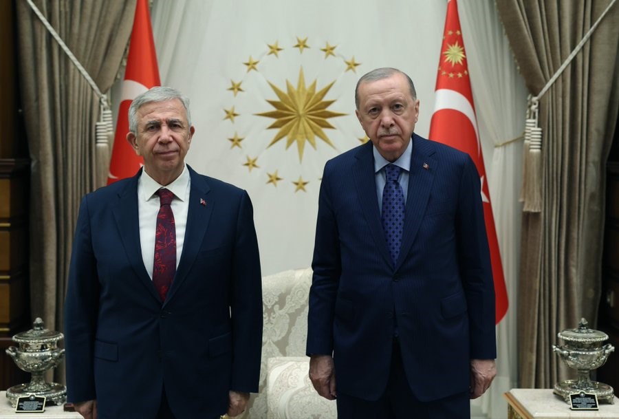 Cumhurbaşkanı Erdoğan, Mansur Yavaş ile bir araya geldi