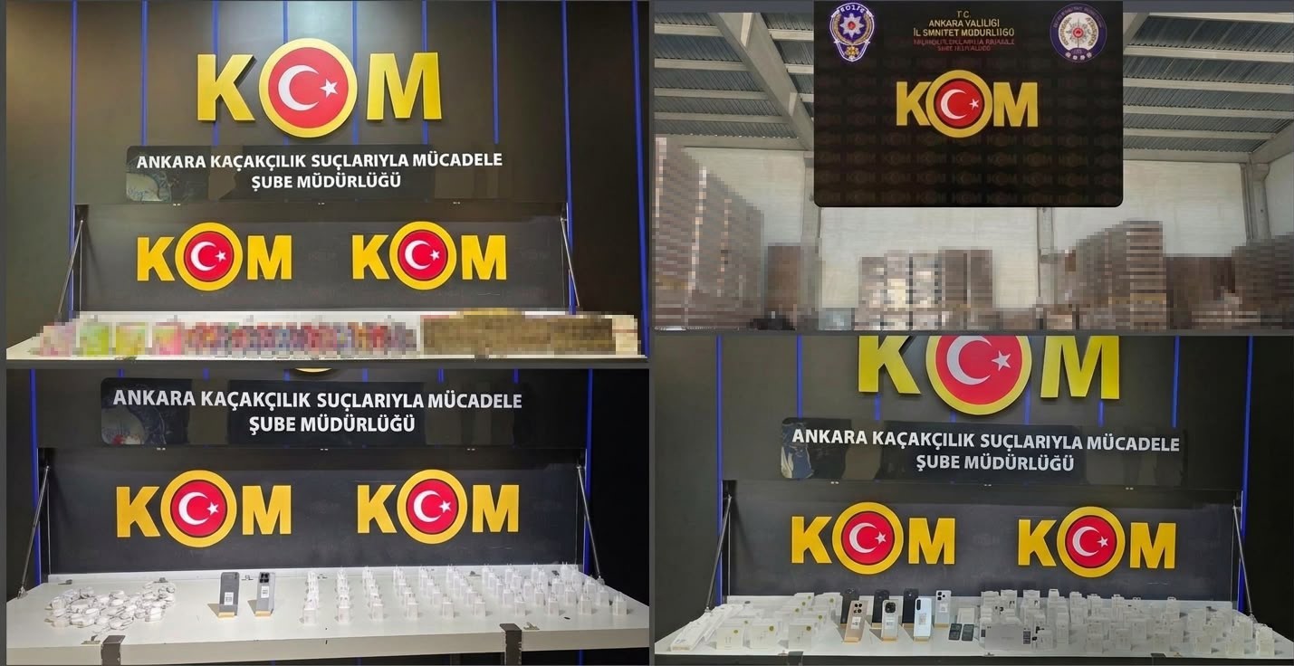 Ankara'da Kaçakçılık Operasyonu: Milyonlarca Liralık Mal Ele Geçirildi