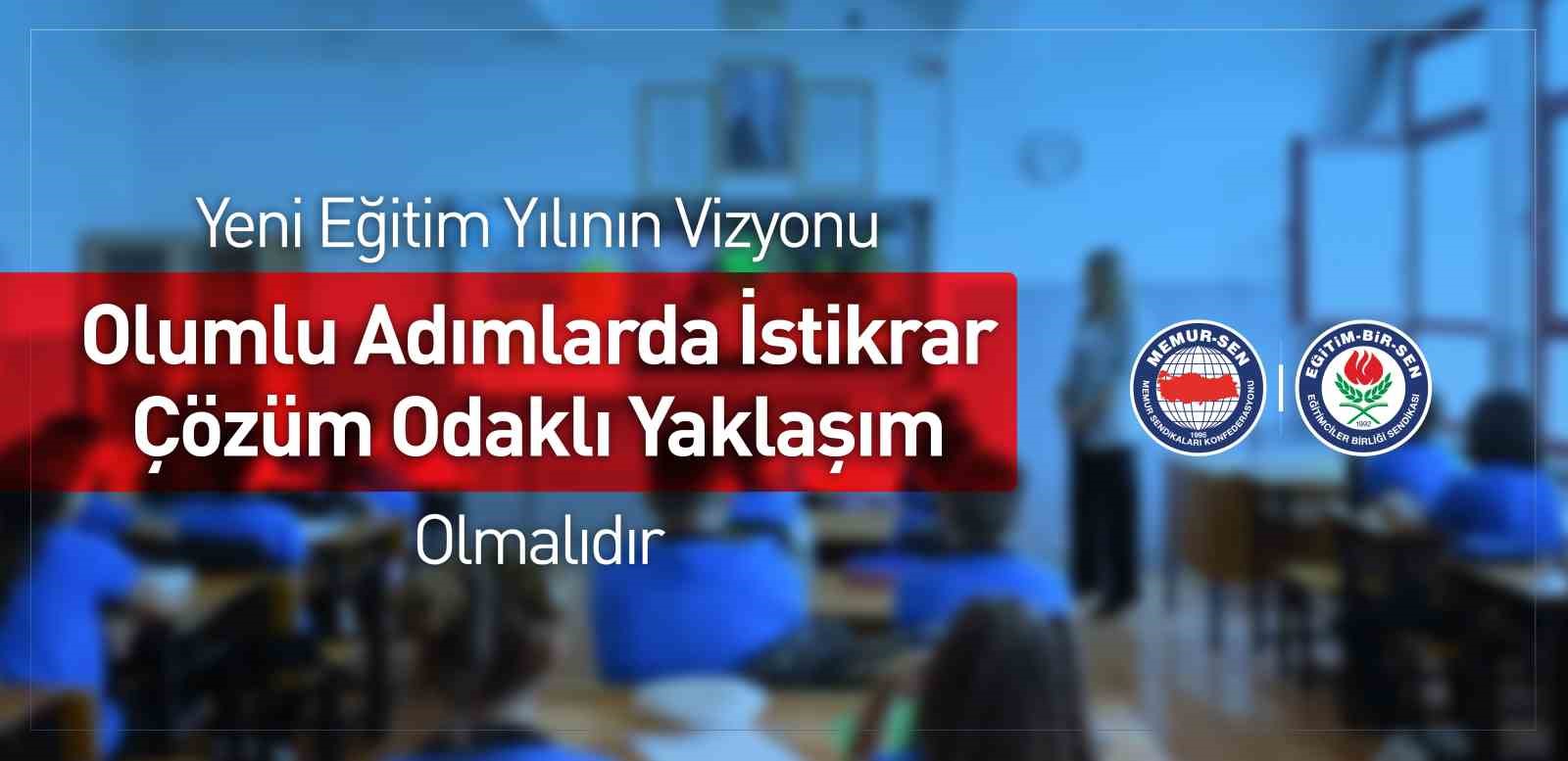 Eğitim-Bir-Sen, Yeni Eğitim Yılı İçin Beklentilerini Açıkladı
