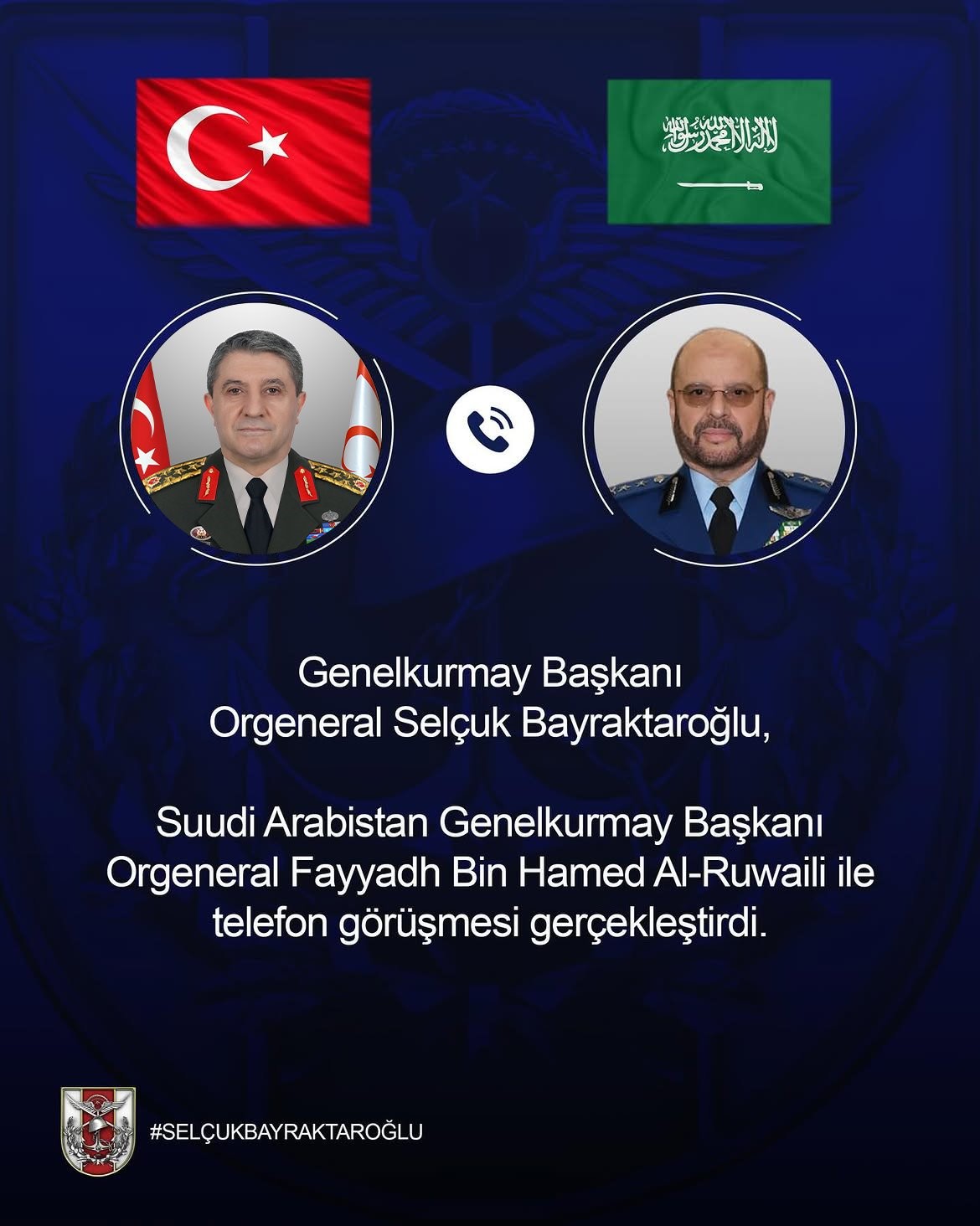 Bayraktaroğlu ve Al-Ruwaili'nin Kritik Telefon Görüşmesi
