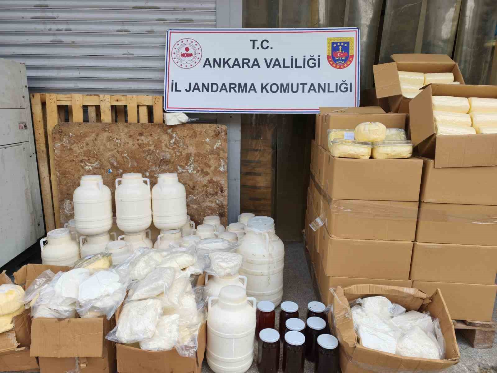 Ankara’da sahte gıda operasyonu: 838 kilogram süt ve süt ürünü ele geçirildi!