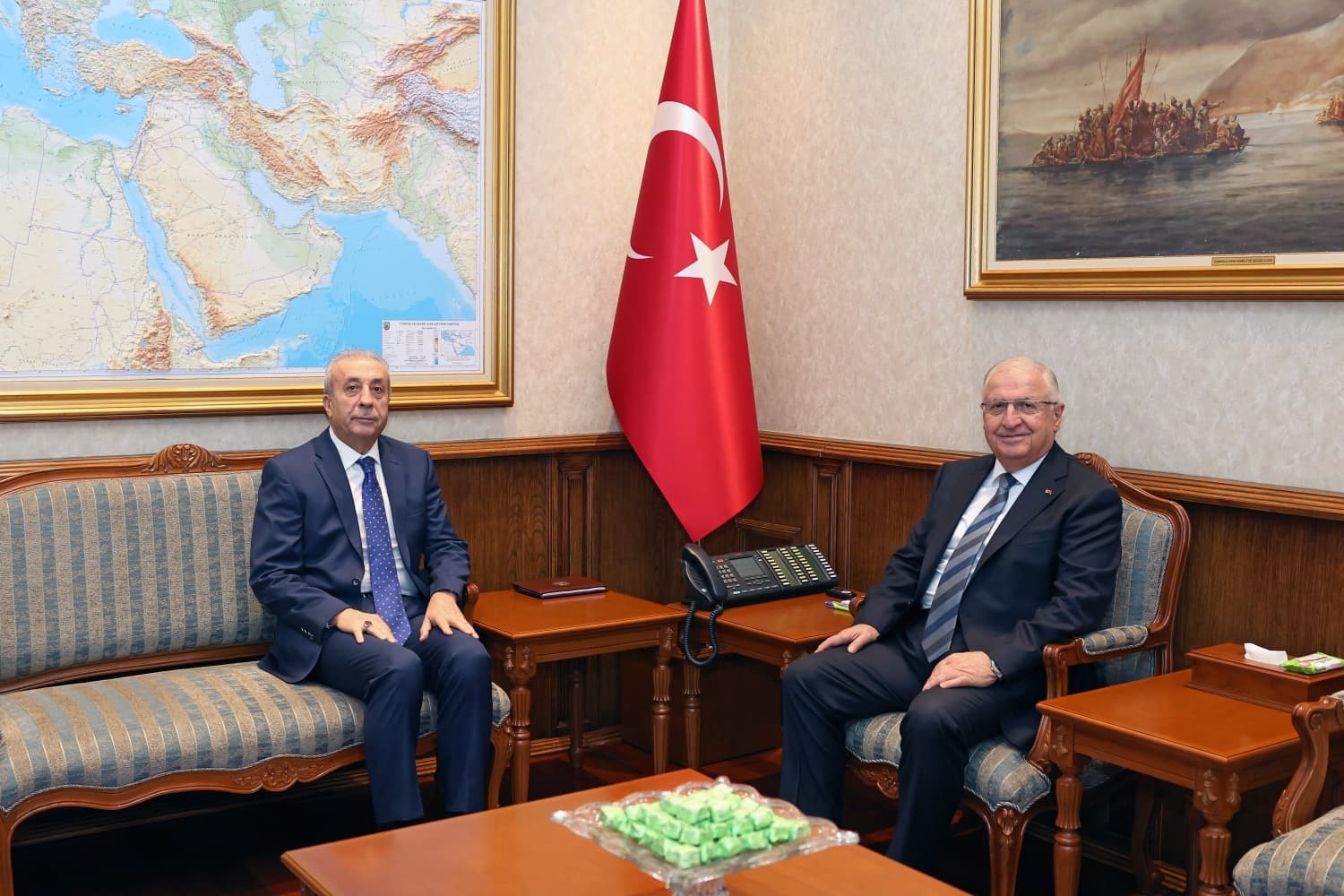 Bakan Güler, FAO Adayı Mehdi Eker ile Görüştü
