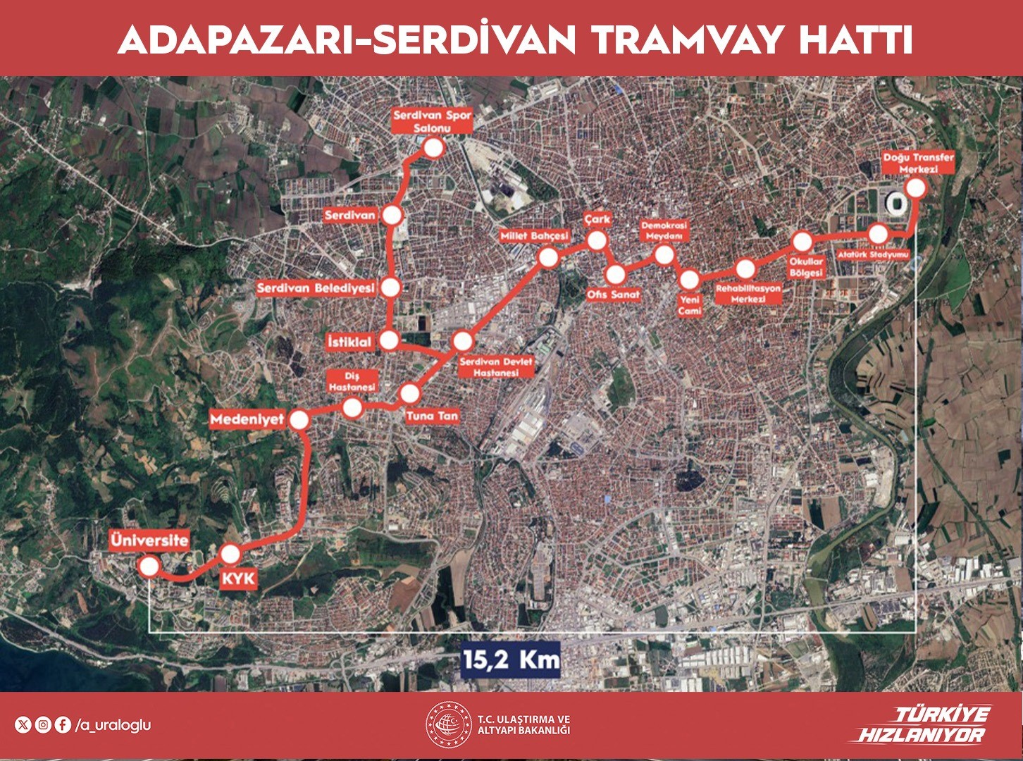 Yeni Tramvay Hattıyla Sakarya'nın Ulaşımı Güçleniyor