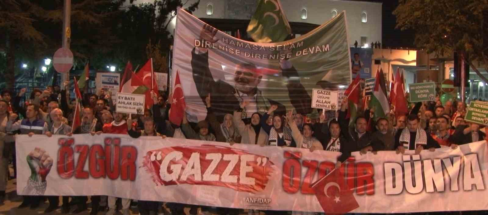 Ankara'da Filistin'e Destek Yürüyüşü Gerçekleşti