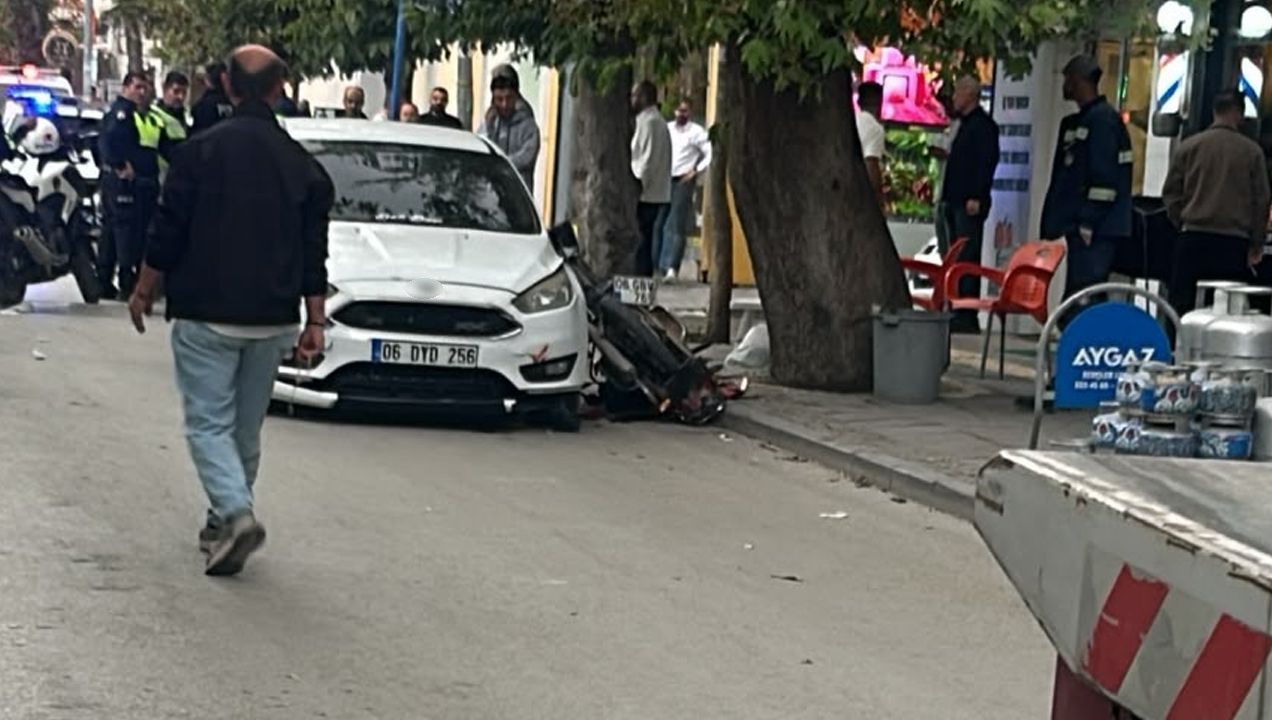 Ankara'da Trafik Kazası: Motosiklet Sürücüsü Ağır Yaralı