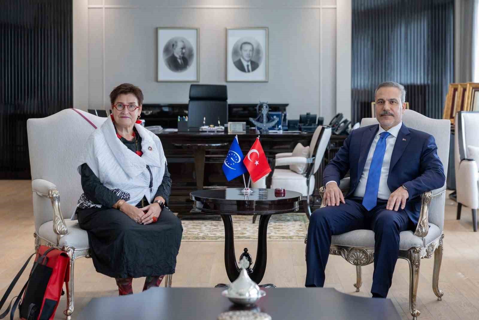 Hakan Fidan, Avrupa Konseyi Meclis Başkanı Bayr ile Bir Araya Geldi
