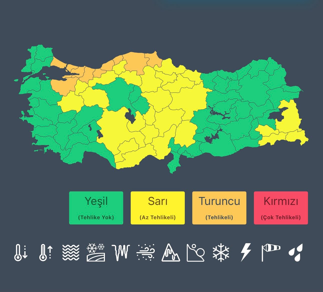 Meteorolojik Uyarı: Yarın 10 İl İçin Turuncu Kod Uygulaması Başlıyor
