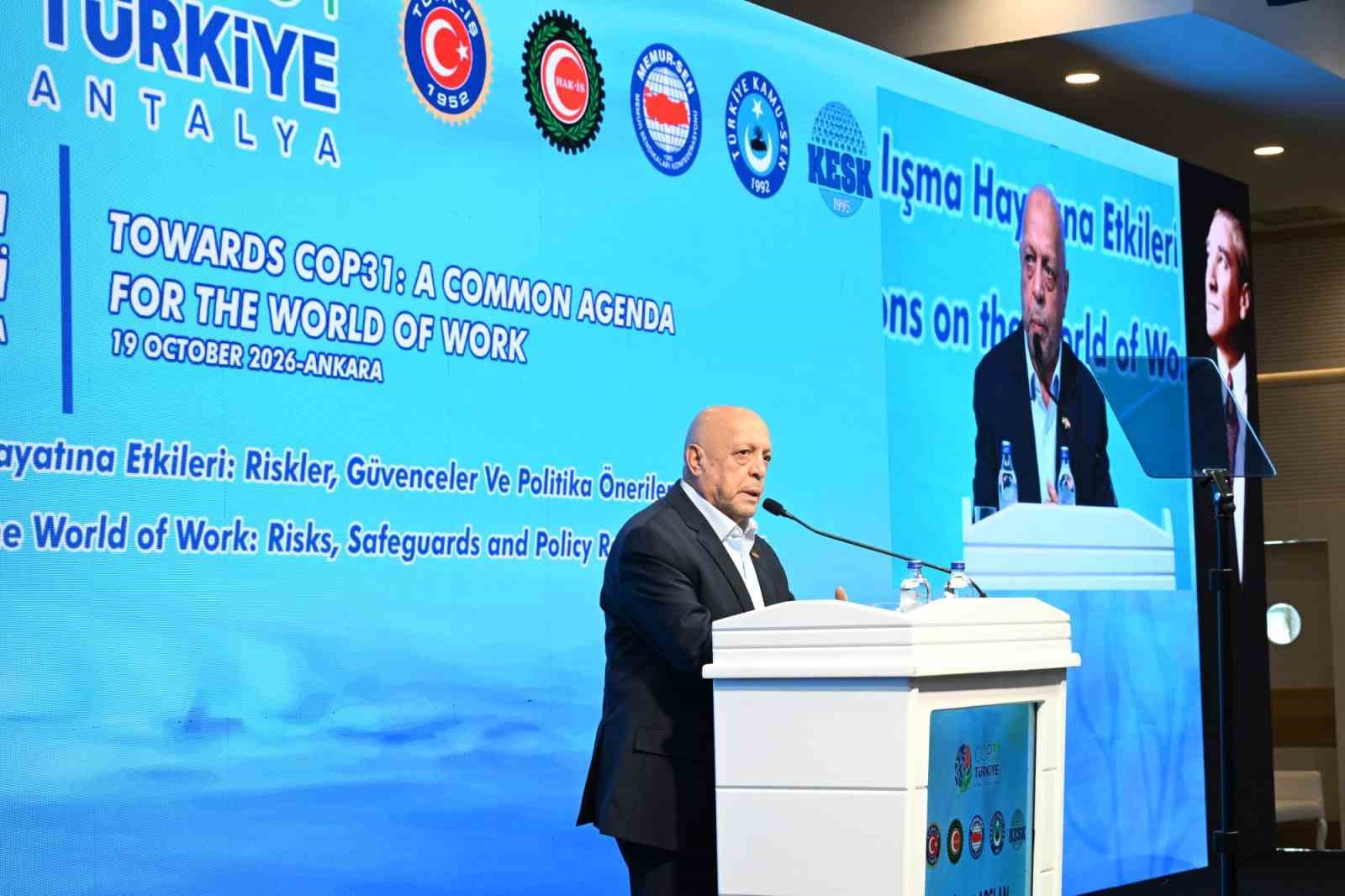 HAK-İŞ Başkanı Arslan: "Çalışanların yükü artmasın, dönüşüm adil olsun"