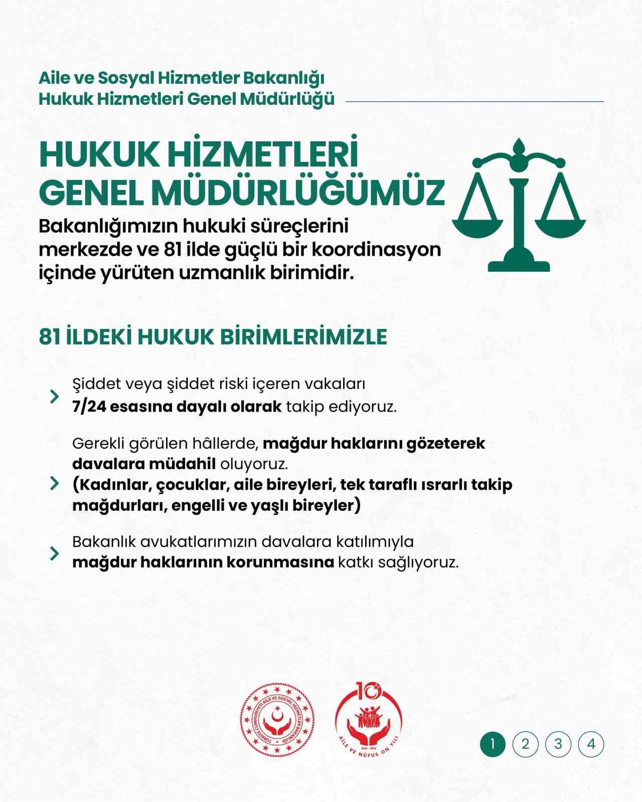 Şiddet Mağdurlarına Hukuki Destek Vurgusu