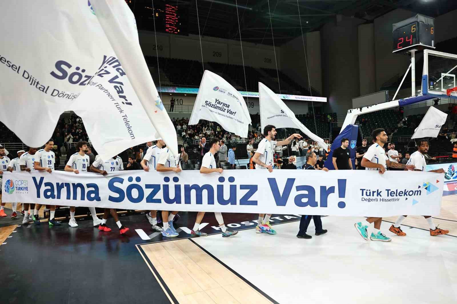 Türk Telekom, EuroCup'ta İklim Değişikliği İçin Sesini Yükseltti: "Yarına Sözümüz Var"