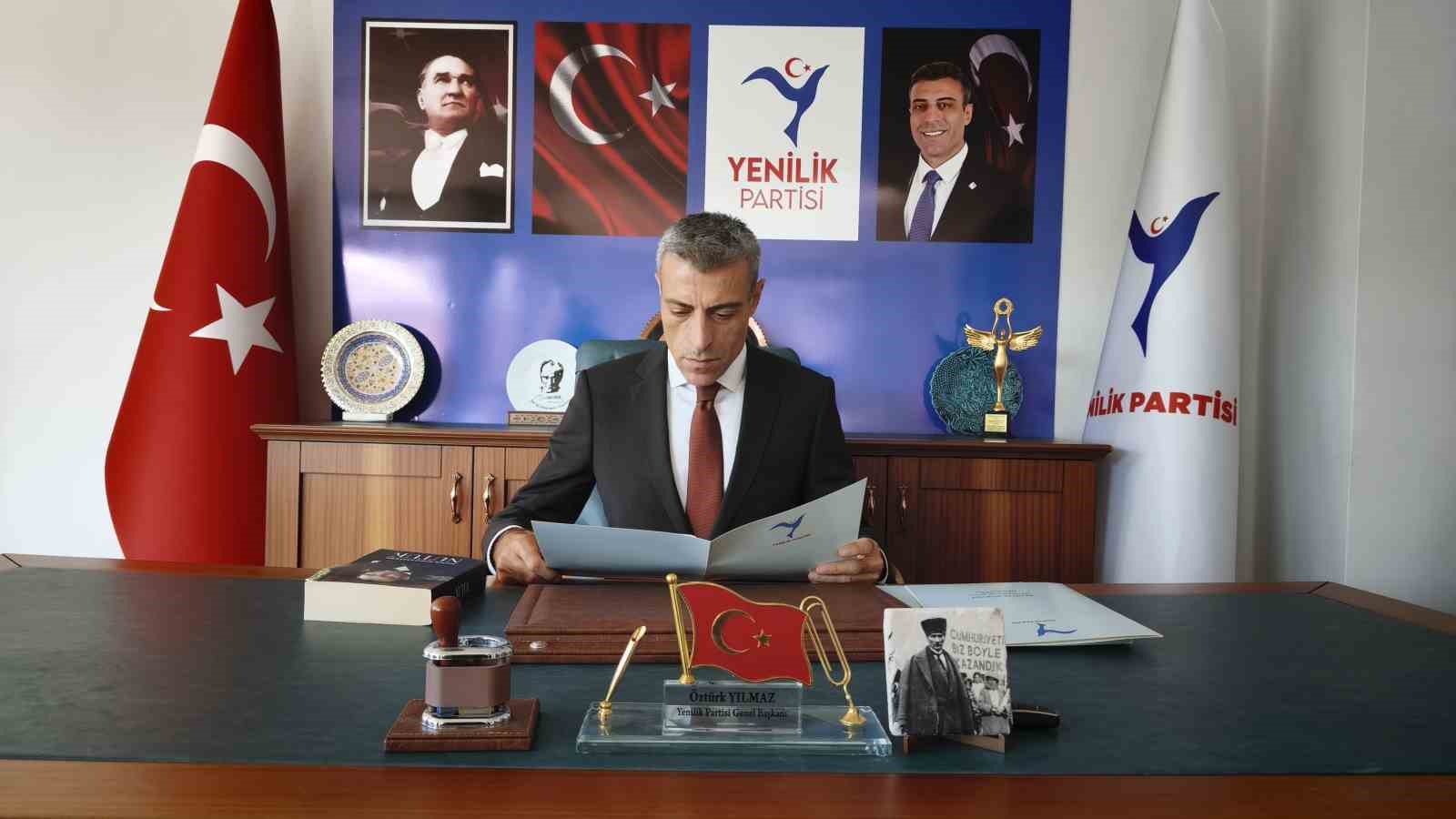 Yenilik Partisi Genel Başkanı Yılmaz'dan Anayasa Mahkemesi'ne Sert Eleştiri