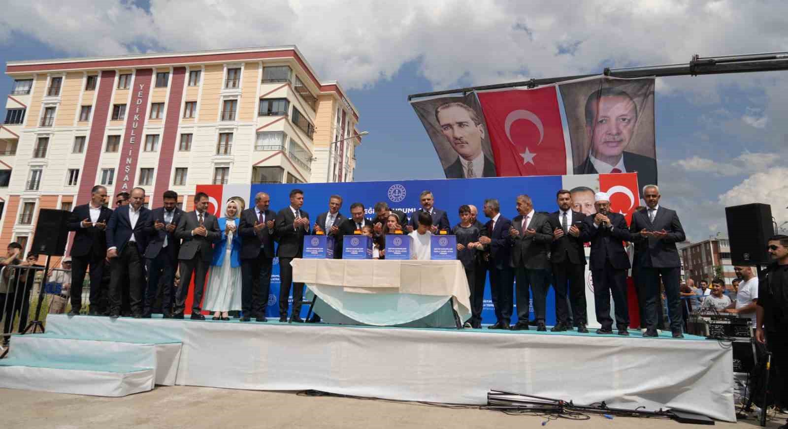 Erzurum’da Yeni Okul İnşaatları ve Millet Konağı Açılışı Gerçekleşti