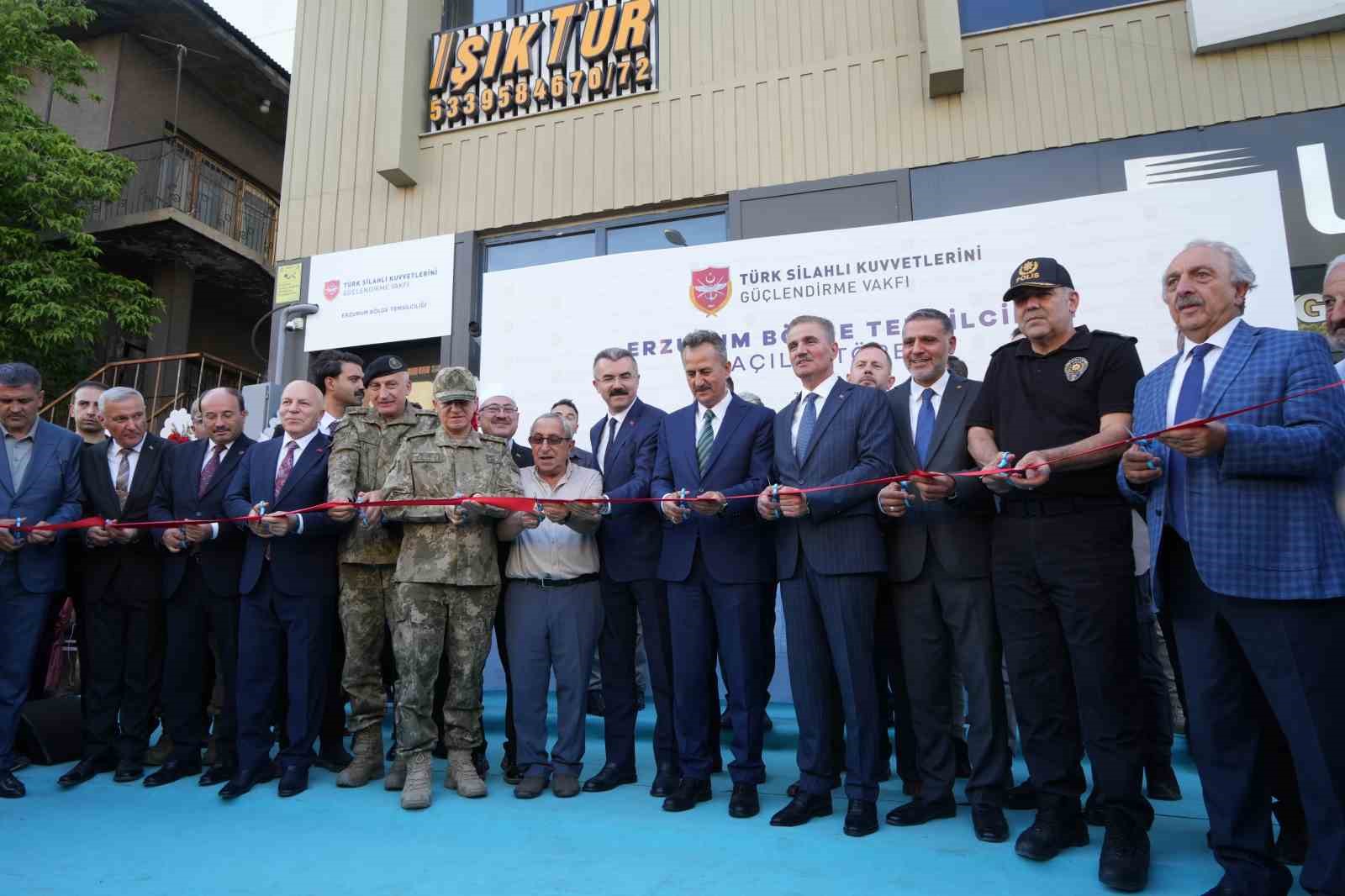 Erzurum'da TSKGV Bölge Temsilciliği Törenle Açıldı
