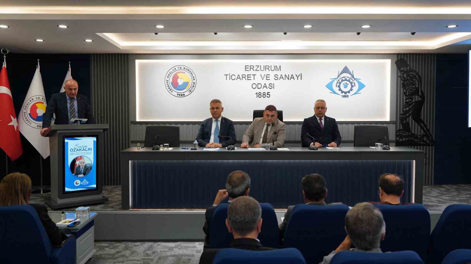 Erzurum Ticaret ve Sanayi Odası'nda Ekonomik Gelişim İçin Önemli Toplantı