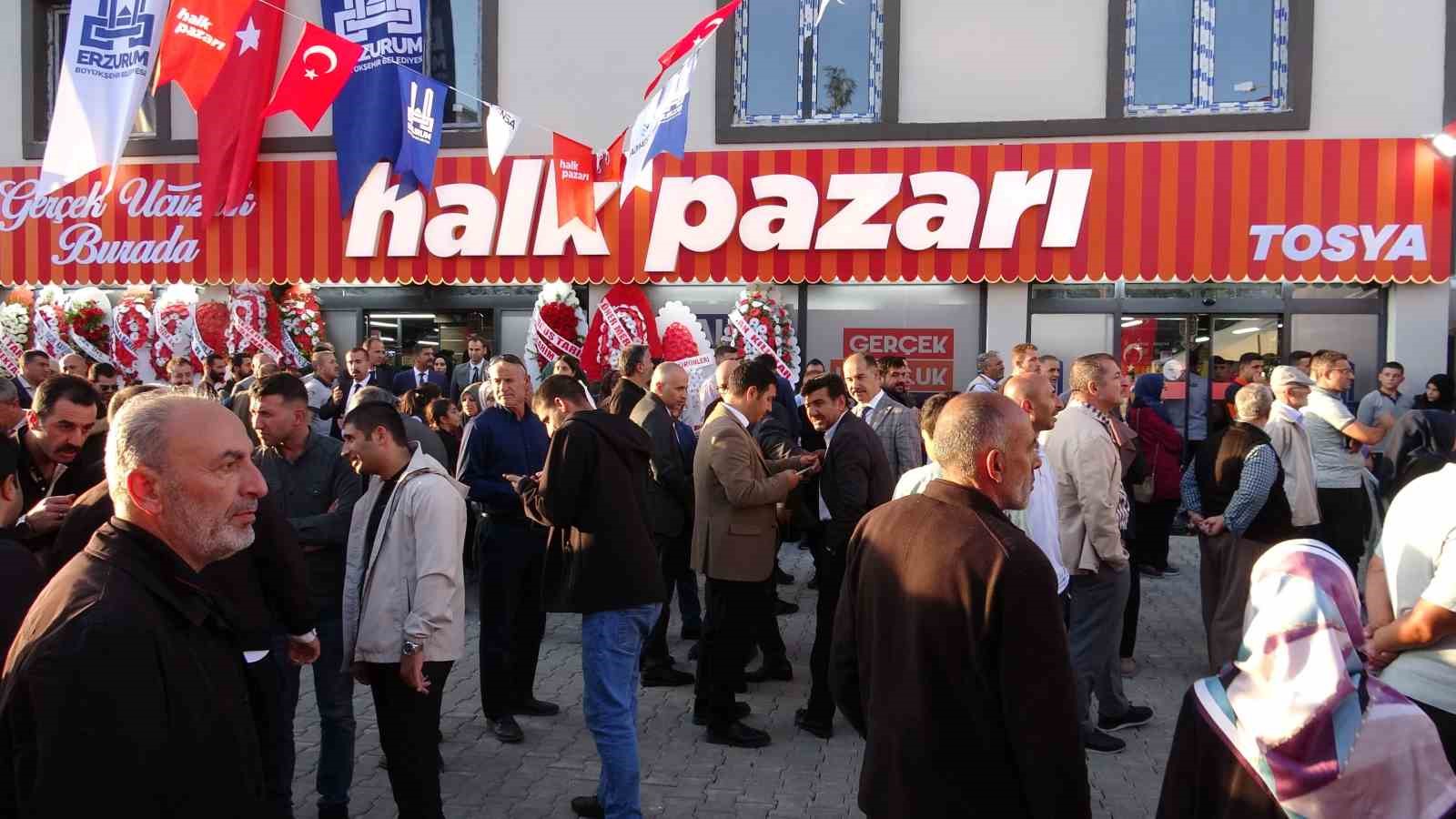Erzurum'da 15. Halk Pazarı Şubesi Coşkuyla Açıldı