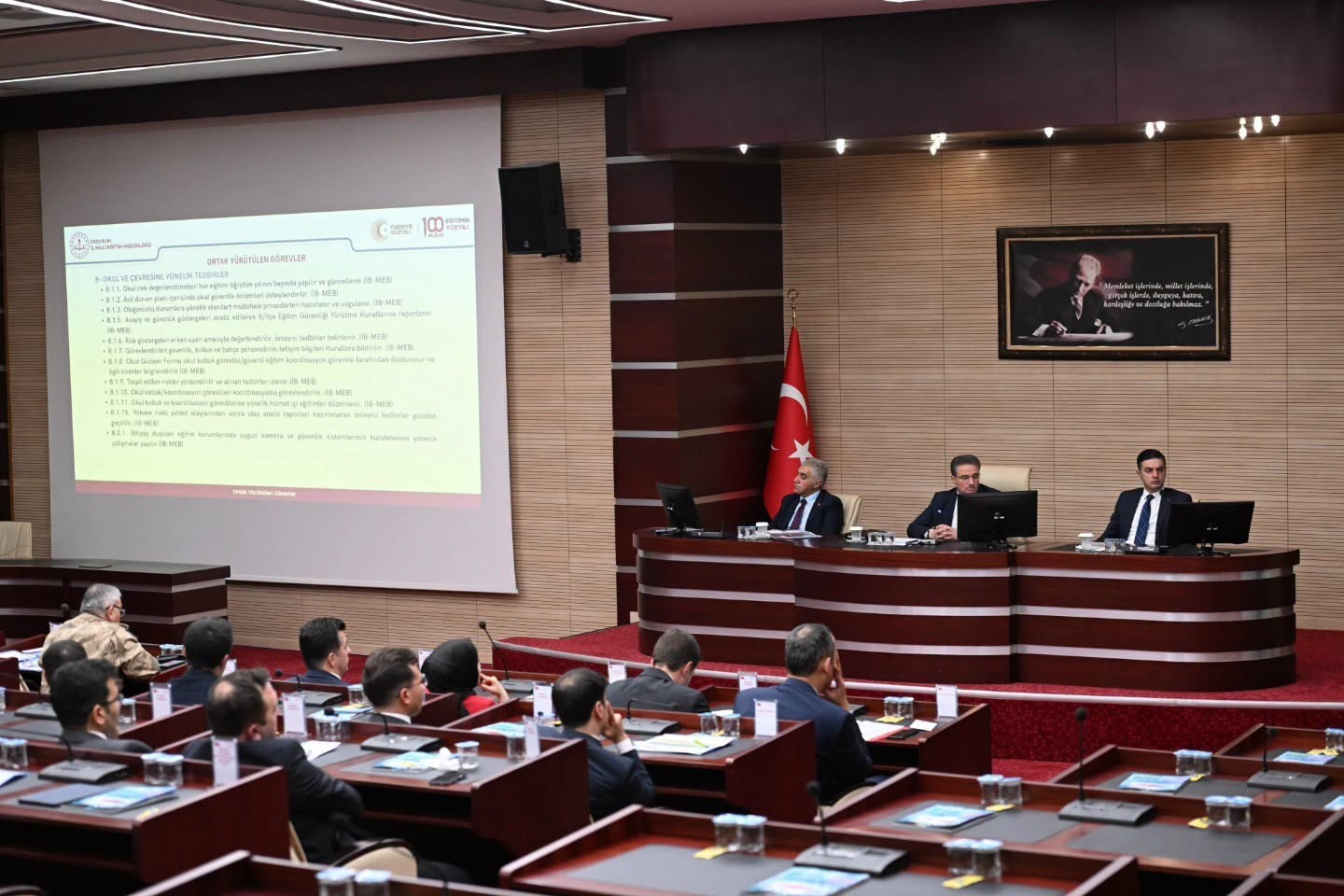 Erzurum'da Okul Güvenliği İçin Önemli Toplantı Yapıldı