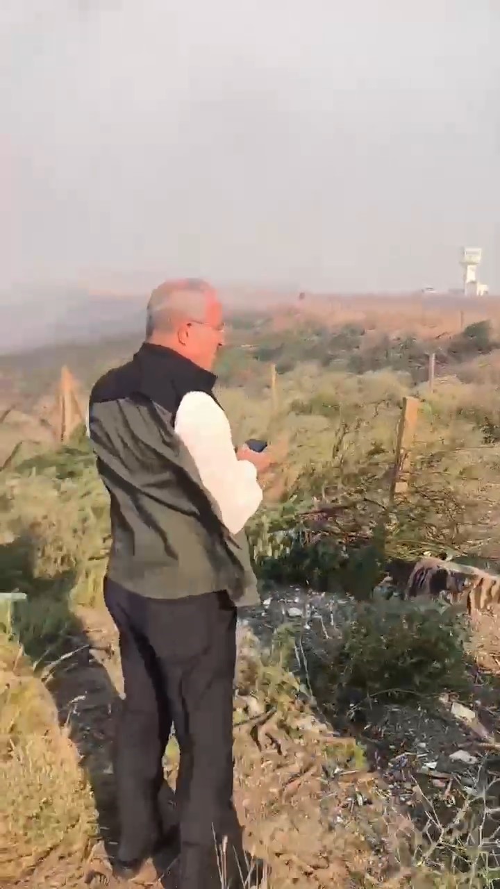 Çanakkale Valisi Toraman, Orman Yangınında İncelemeler Yaptı