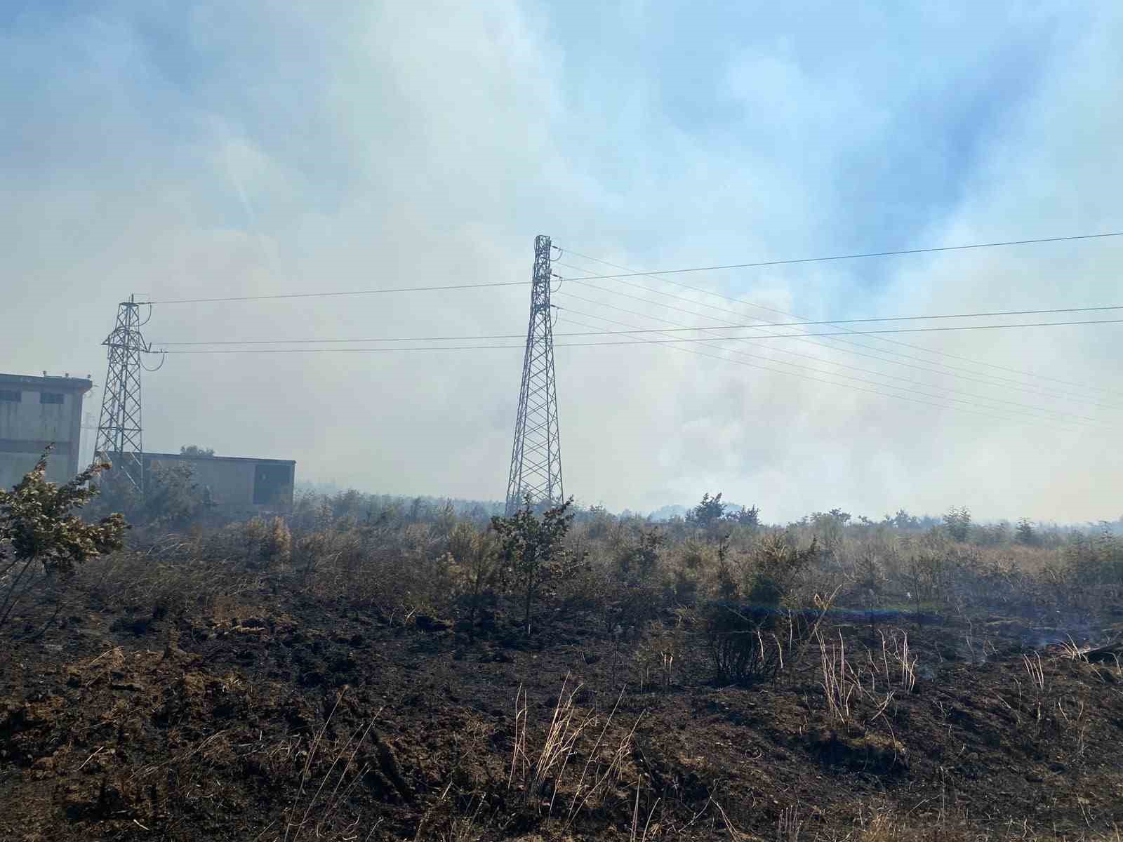 Çanakkale'de Tarım Arazisinde Korkutan Yangın
