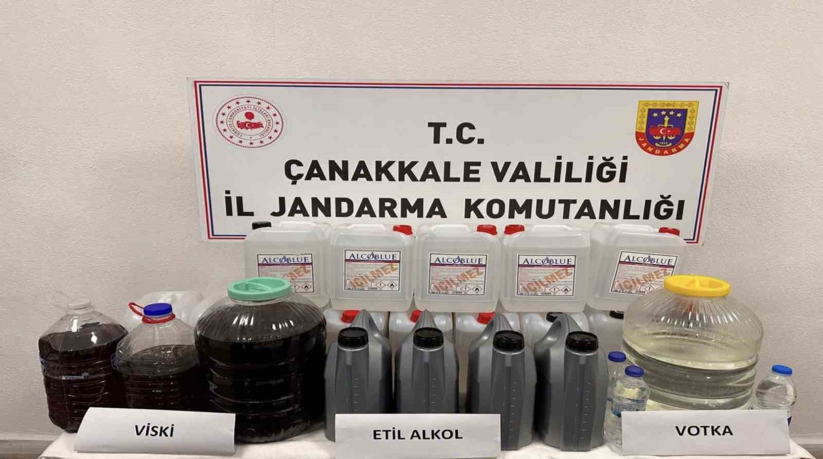 Çanakkale'de Kaçak Alkol Operasyonu: Çok Sayıda Ele Geçirildi