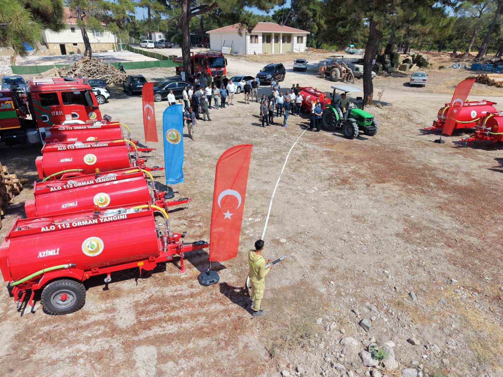 Ayvacık’ta Orman Yangınlarına Karşı Mücadele İçin 10 Yeni Tanker