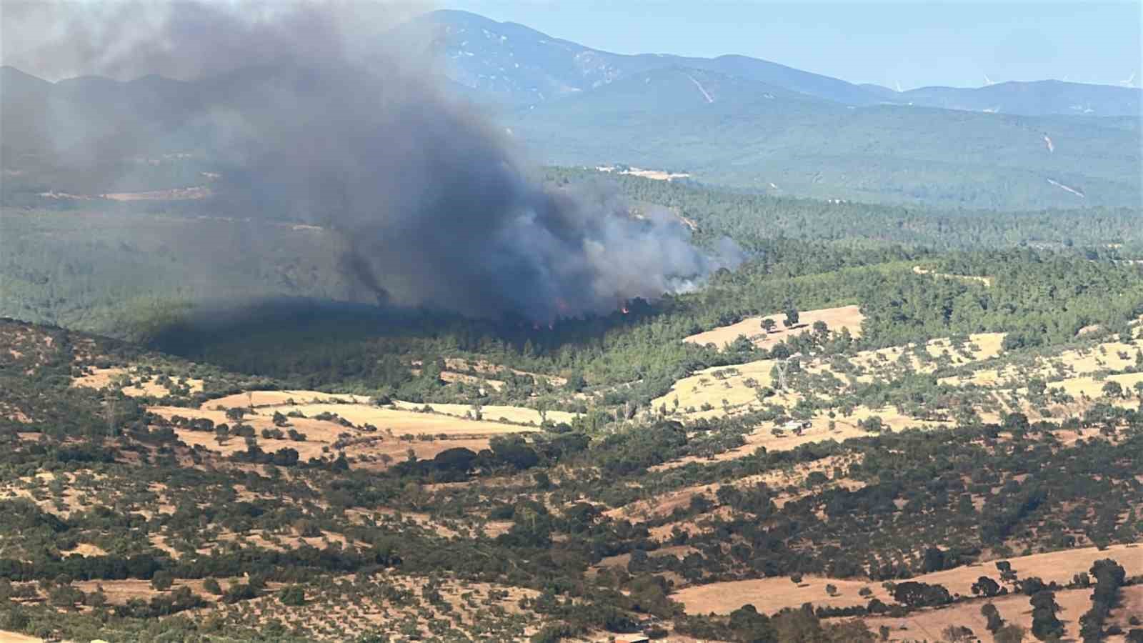 Bayramiç’te Yangınla Mücadele Tüm Hızıyla Devam Ediyor