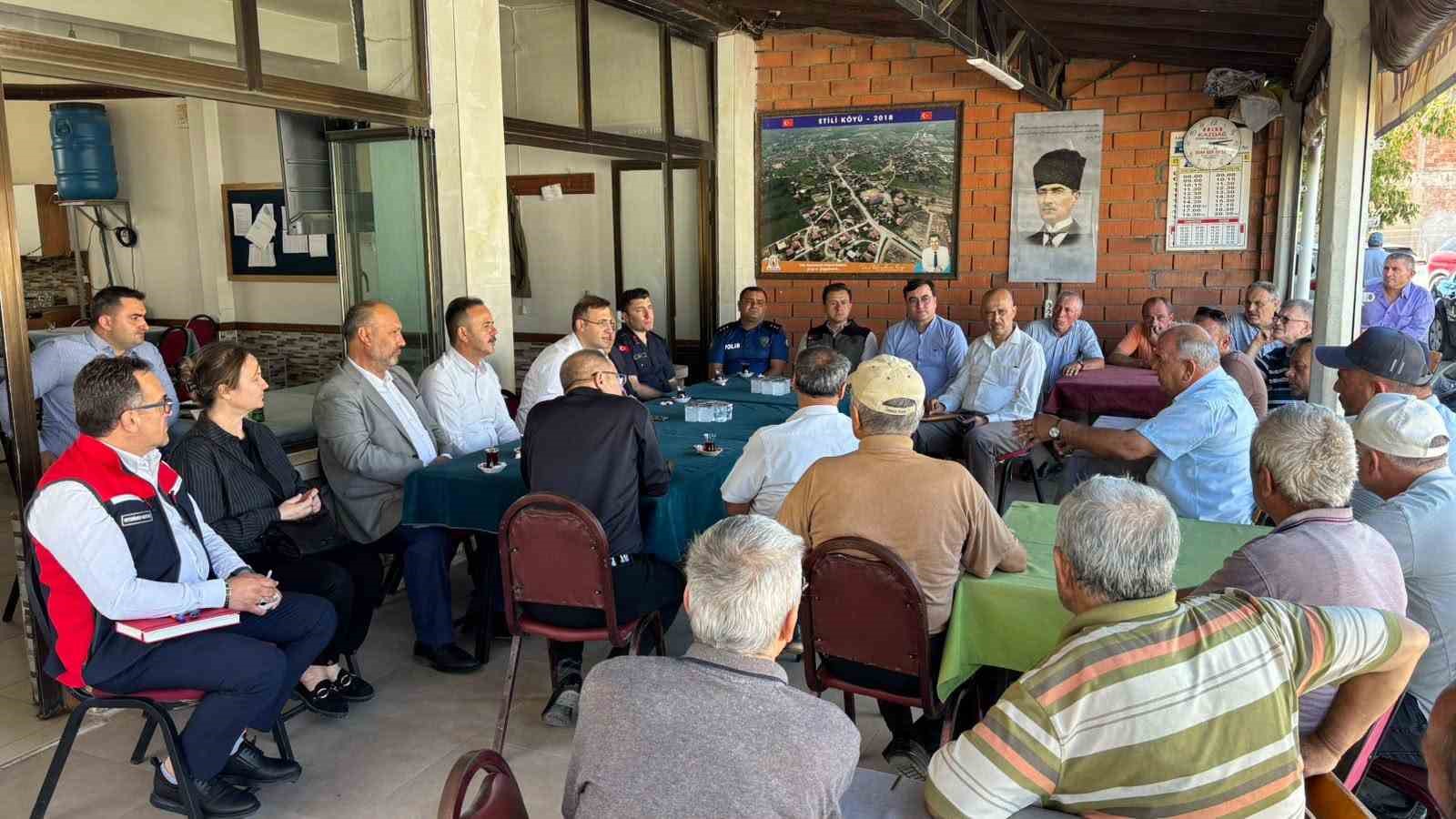 Çan Kaymakamı Bülent Şimşek, Etili Köyü'nde Halkla Buluştu