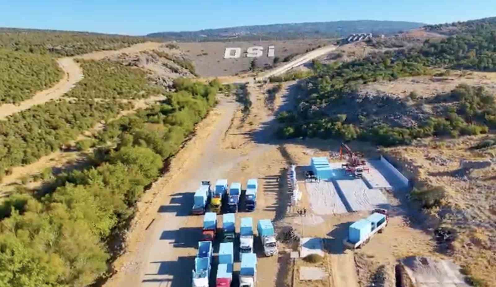 Ayvacık'ta İçme Suyu Taşıma Projesi Hızla İlerliyor