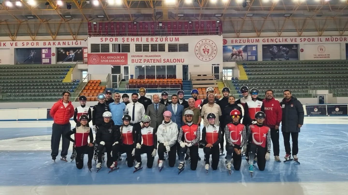 Erzurum, Uluslararası Short Track Kampına Ev Sahipliği Yapıyor