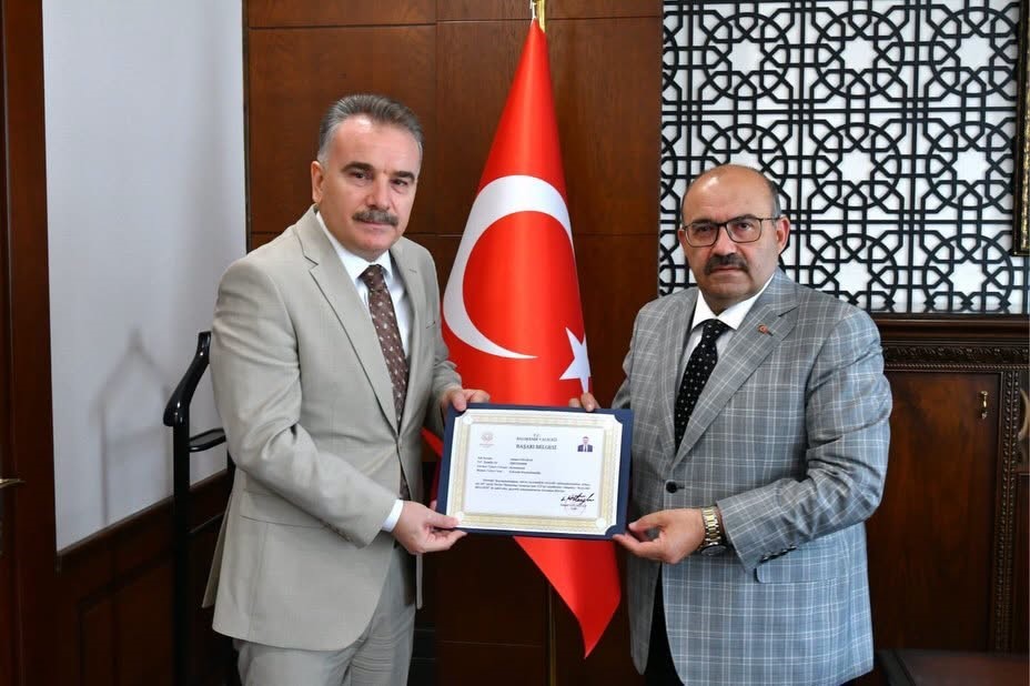Kaymakam Ahmet Odabaş, Vali Ustaoğlu'na Veda Etti