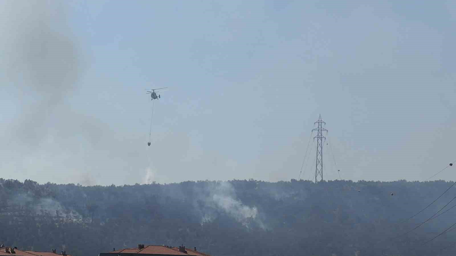 Kazdağları'ndaki Yangın Zeytinli Mahallesi'ne yaklaşıyor