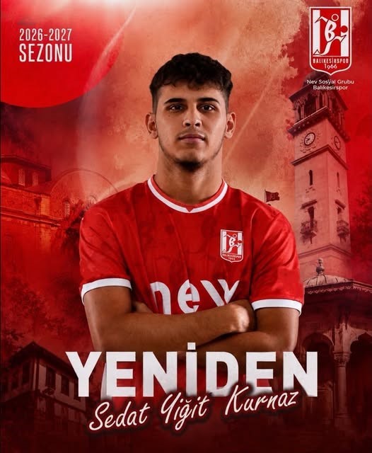 Balıkesirspor'dan Genç Yıldız Sedat Yiğit Kurnaz'a Yeni Sözleşme