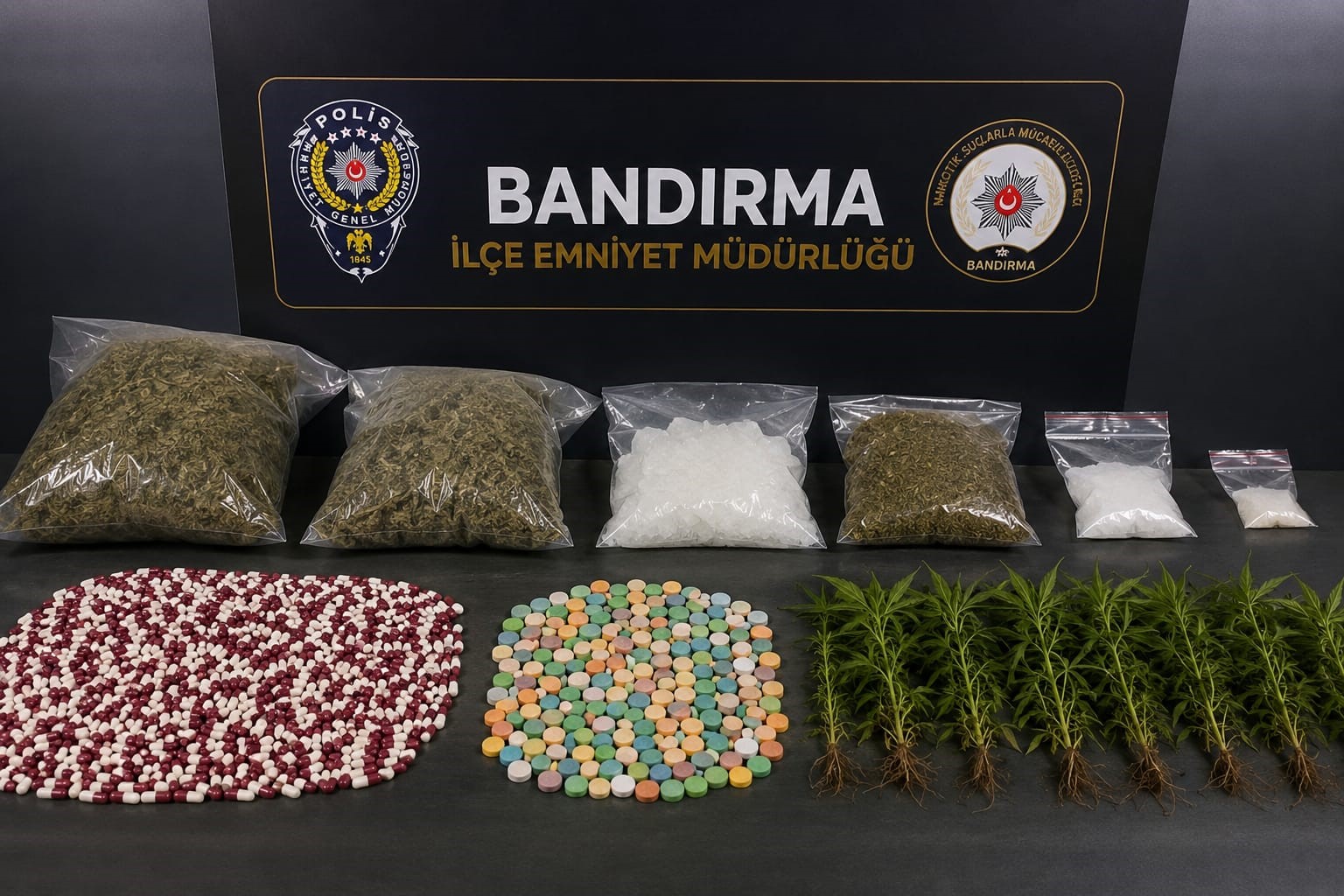 Bandırma'da Uyuşturucu Mücadelesi: 21 Kilodan Fazla Madde Ele Geçirildi