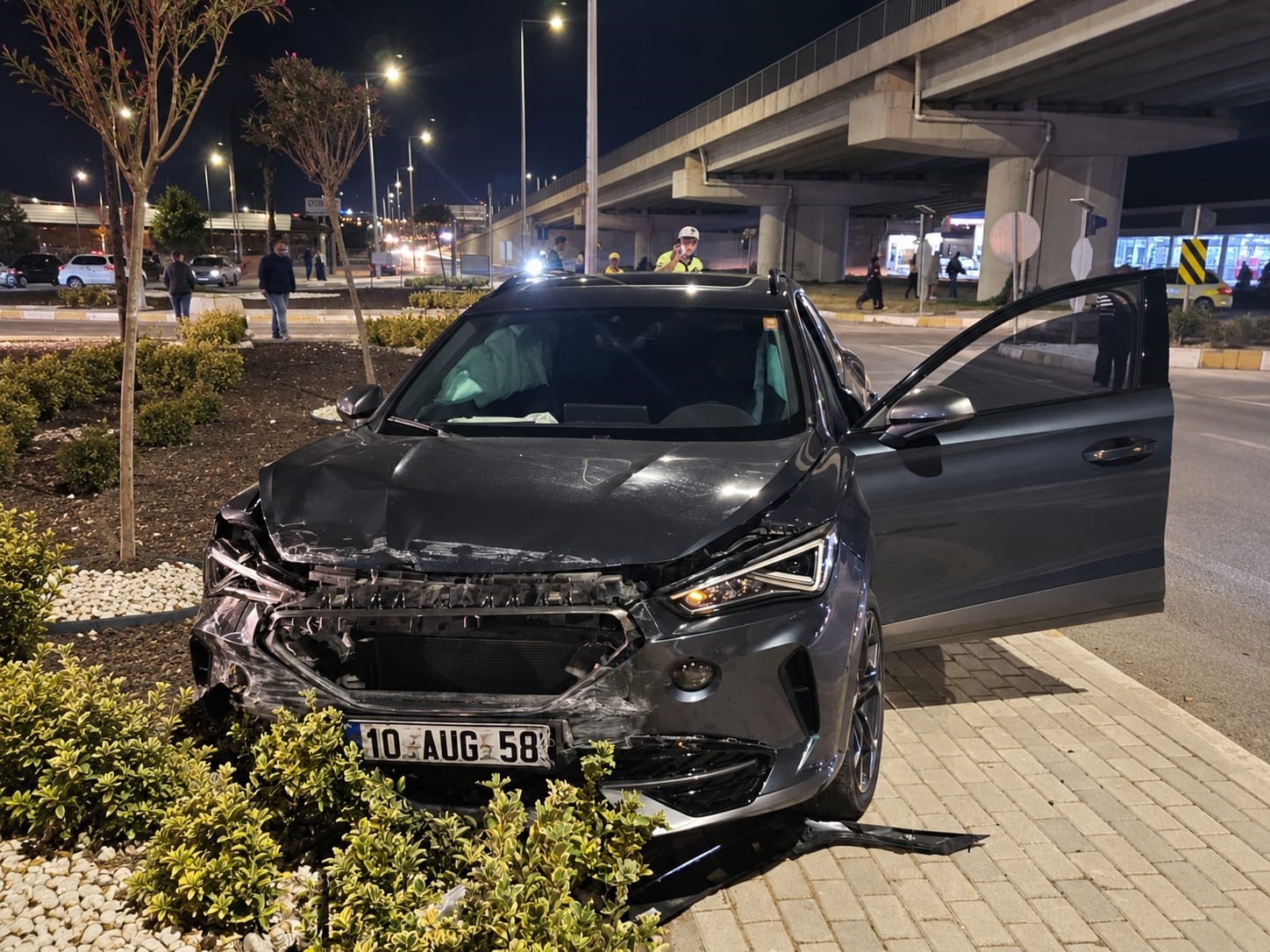 Bandırma-Bursa yolunda korkutan kaza: Güvenlik kameraları kaydetti