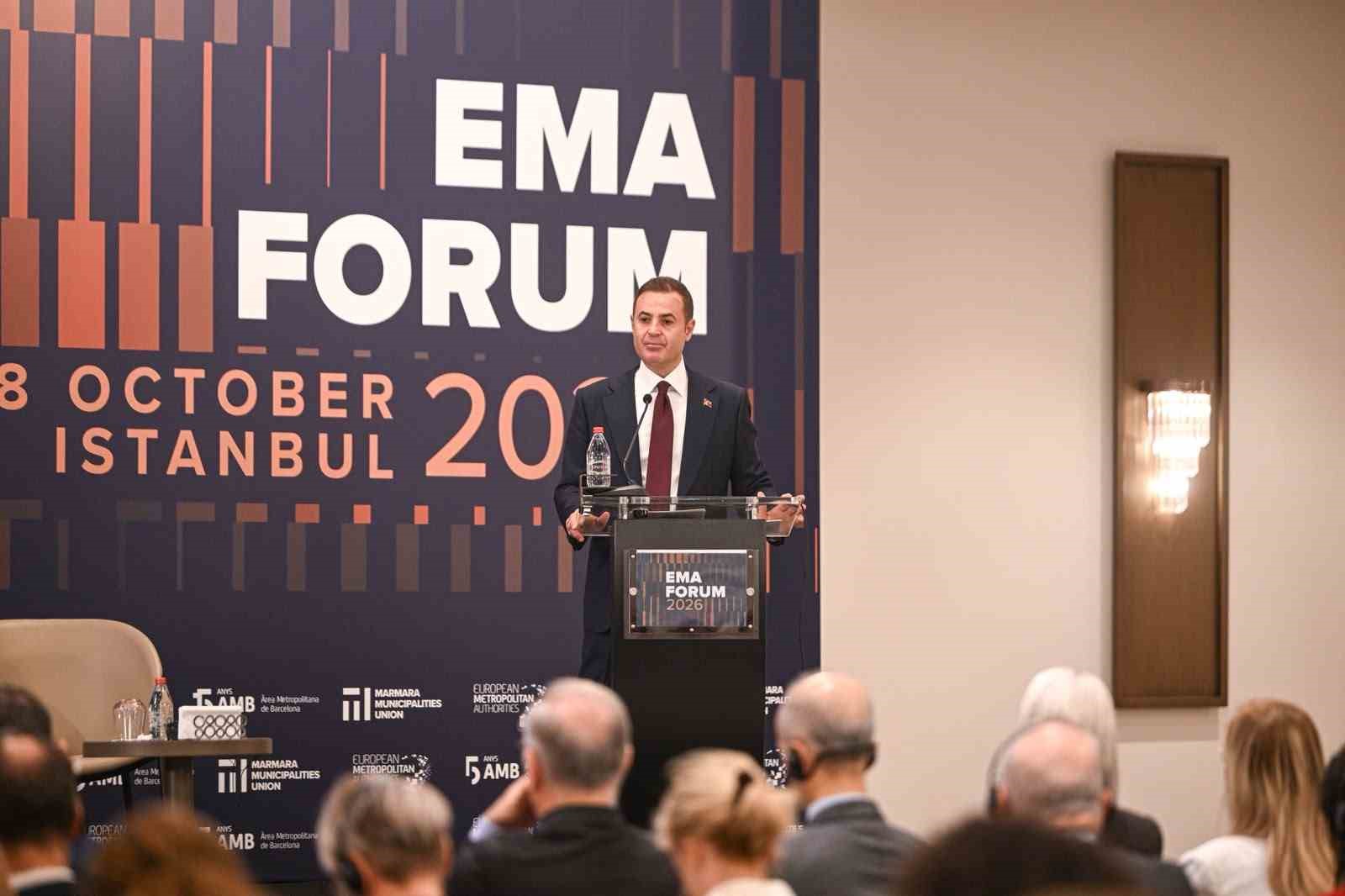 Başkan Akın, EMA Forumu'nda İstanbul'da Metropol Politikalarını Tartıştı